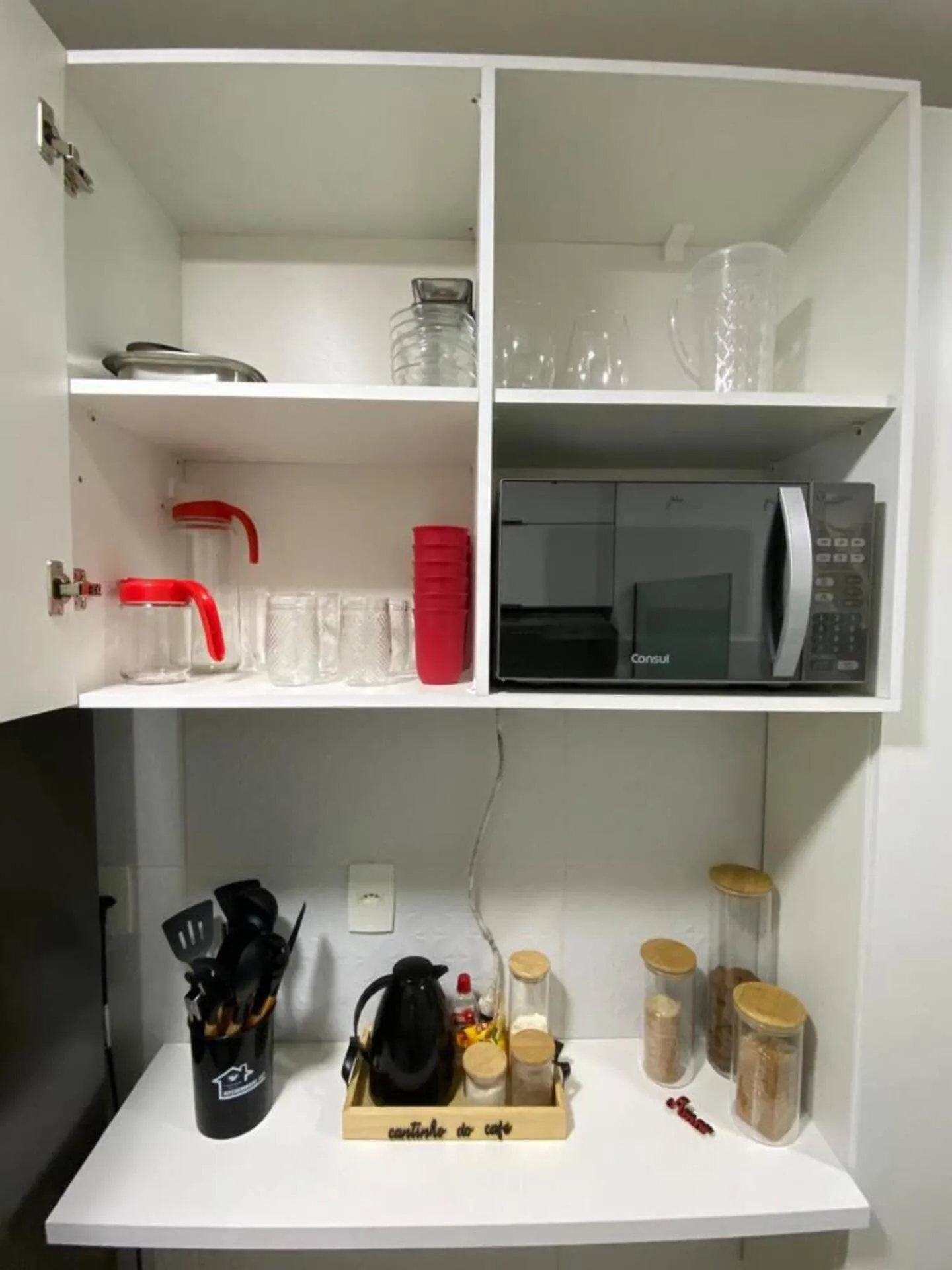 Kitchen or kitchenette in Mirantes 59 Apto próximo à Ponta Negra e Cotovelo