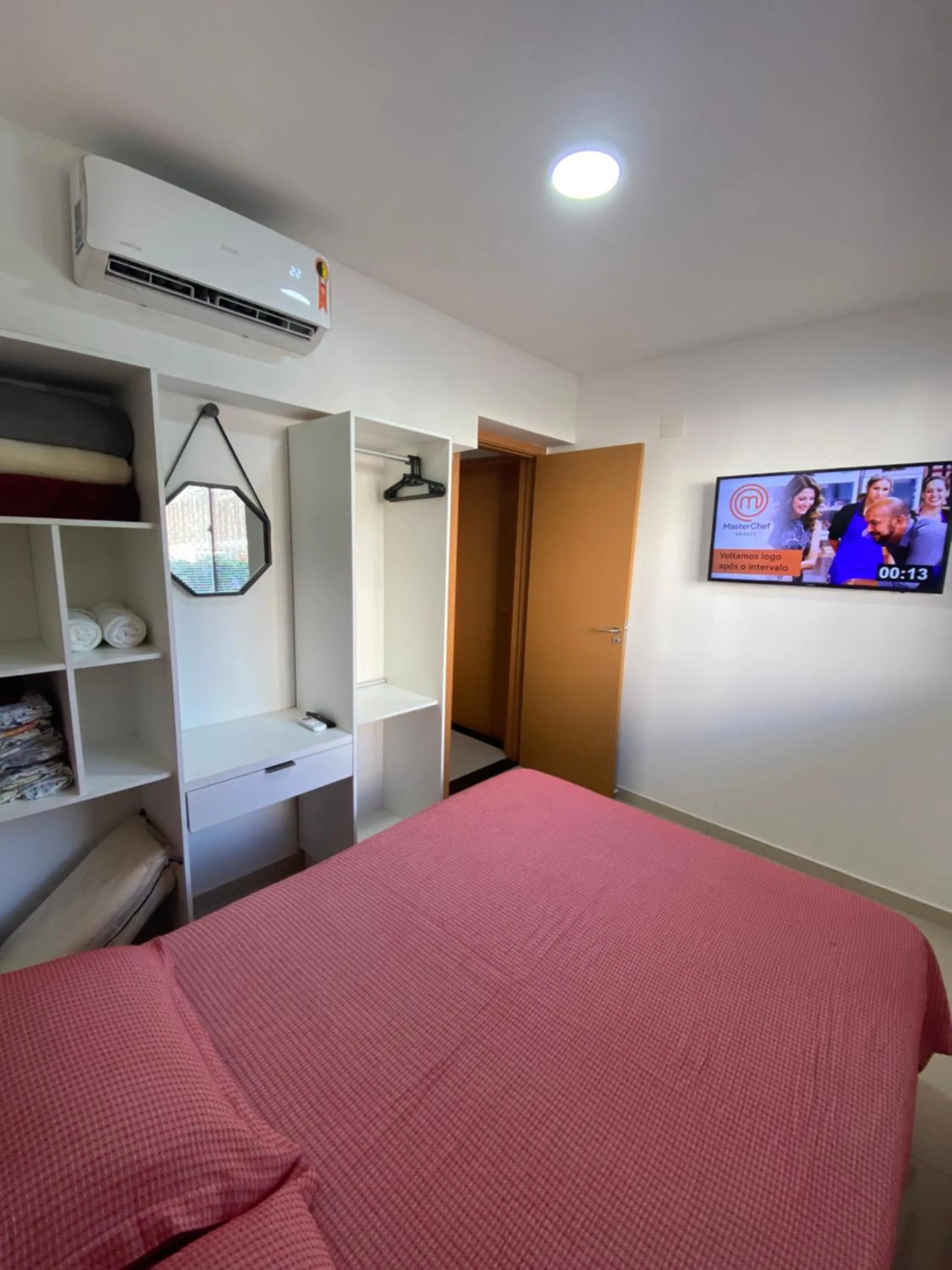 Bedroom, Bed in Mirantes 59 Apto próximo à Ponta Negra e Cotovelo