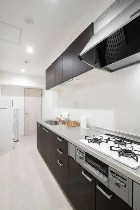 Kitchen or kitchenette in HIRO BUILDING Apartment Stay