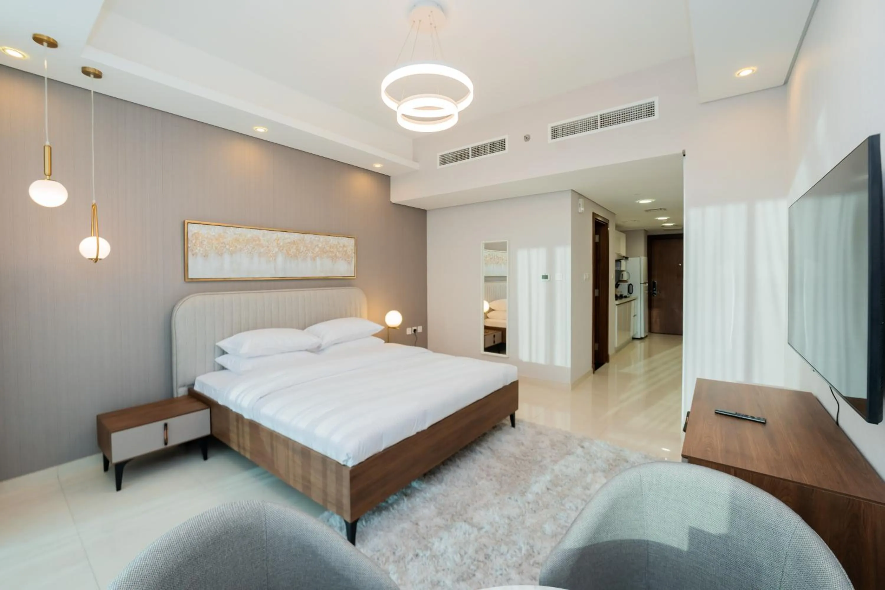 Photo of the whole room, Bed in Kasco Homes Waves Tower Business Bay