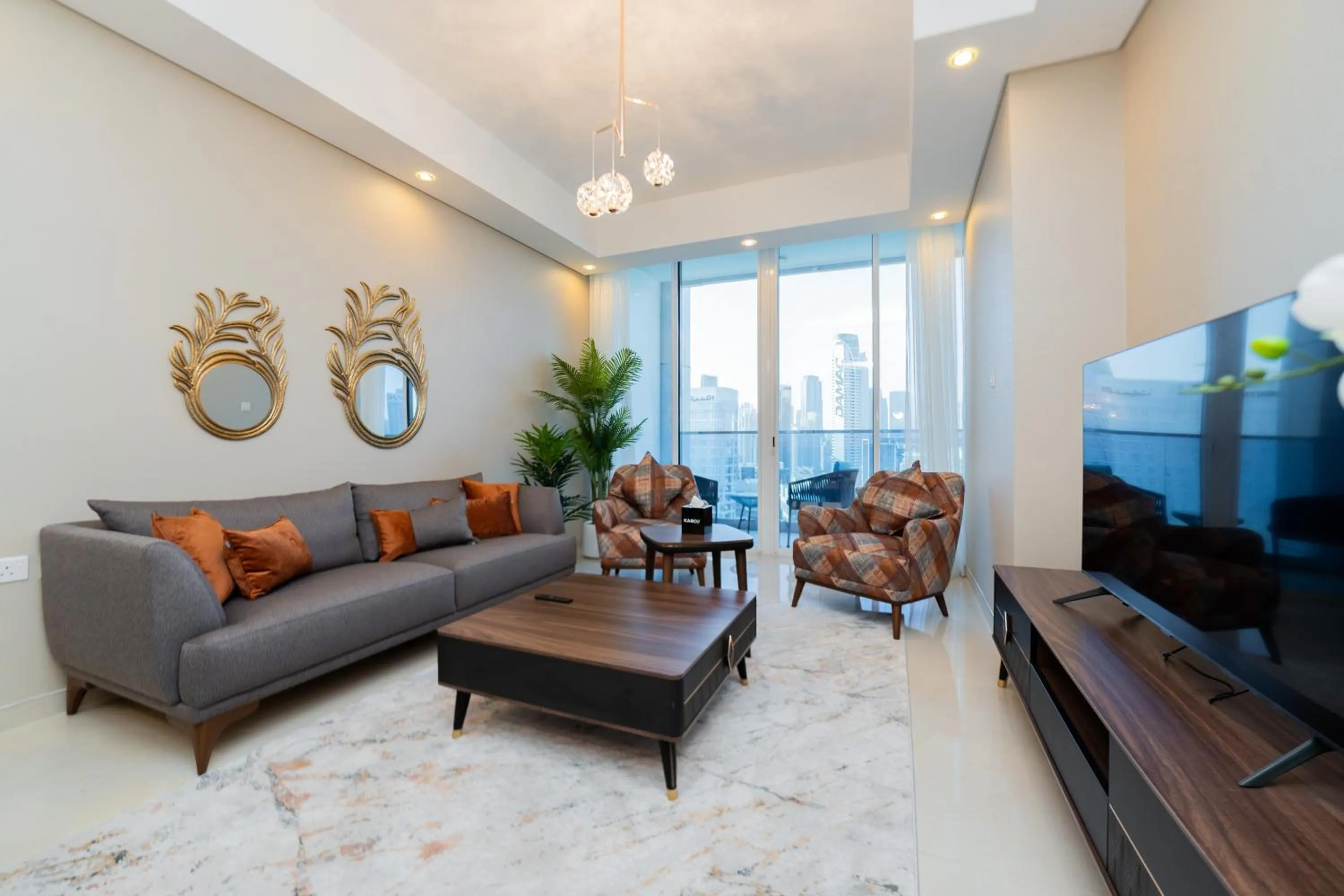 Living room in Kasco Homes Waves Tower Business Bay