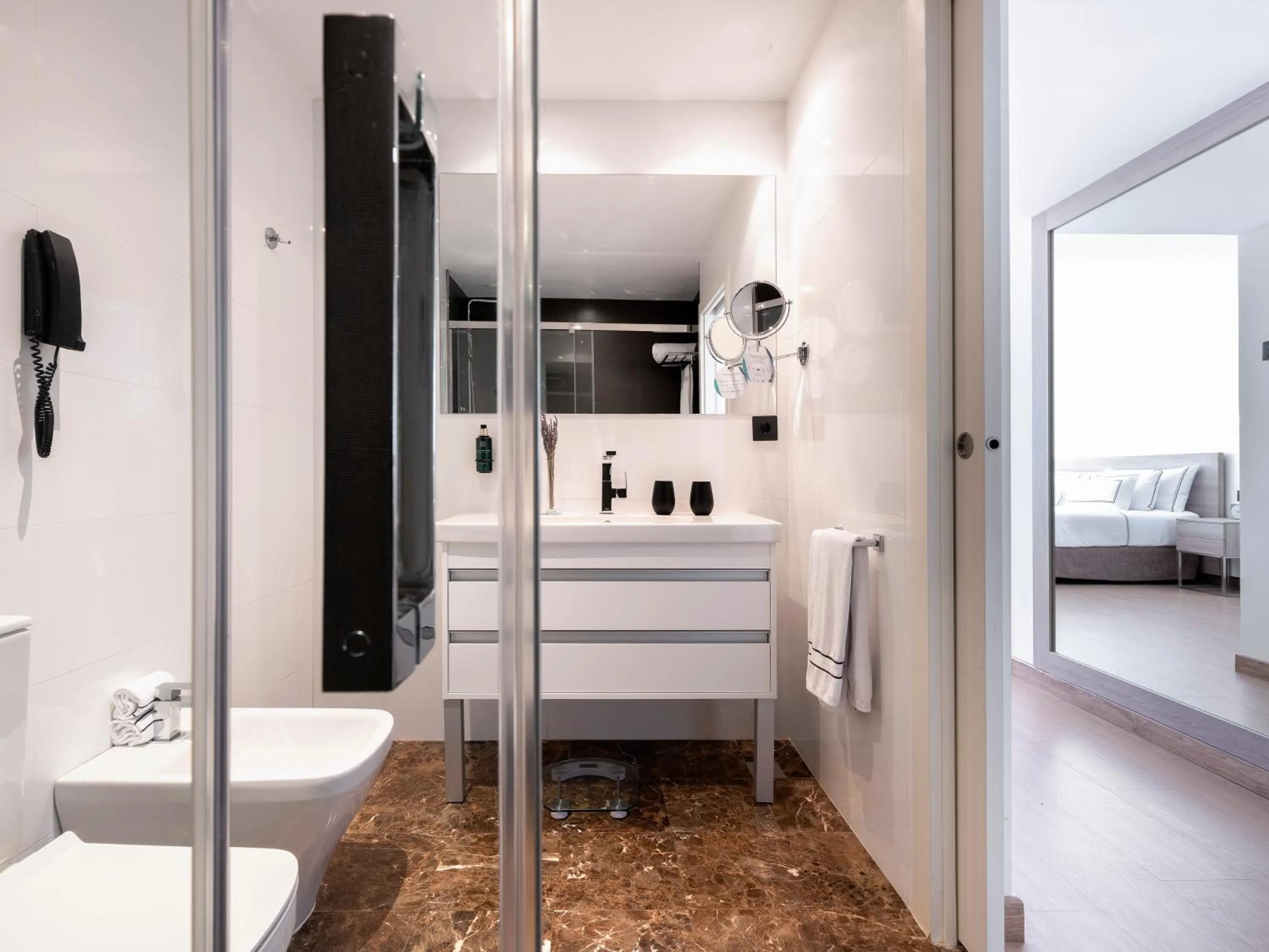 Bathroom, Bed in Melia Sitges