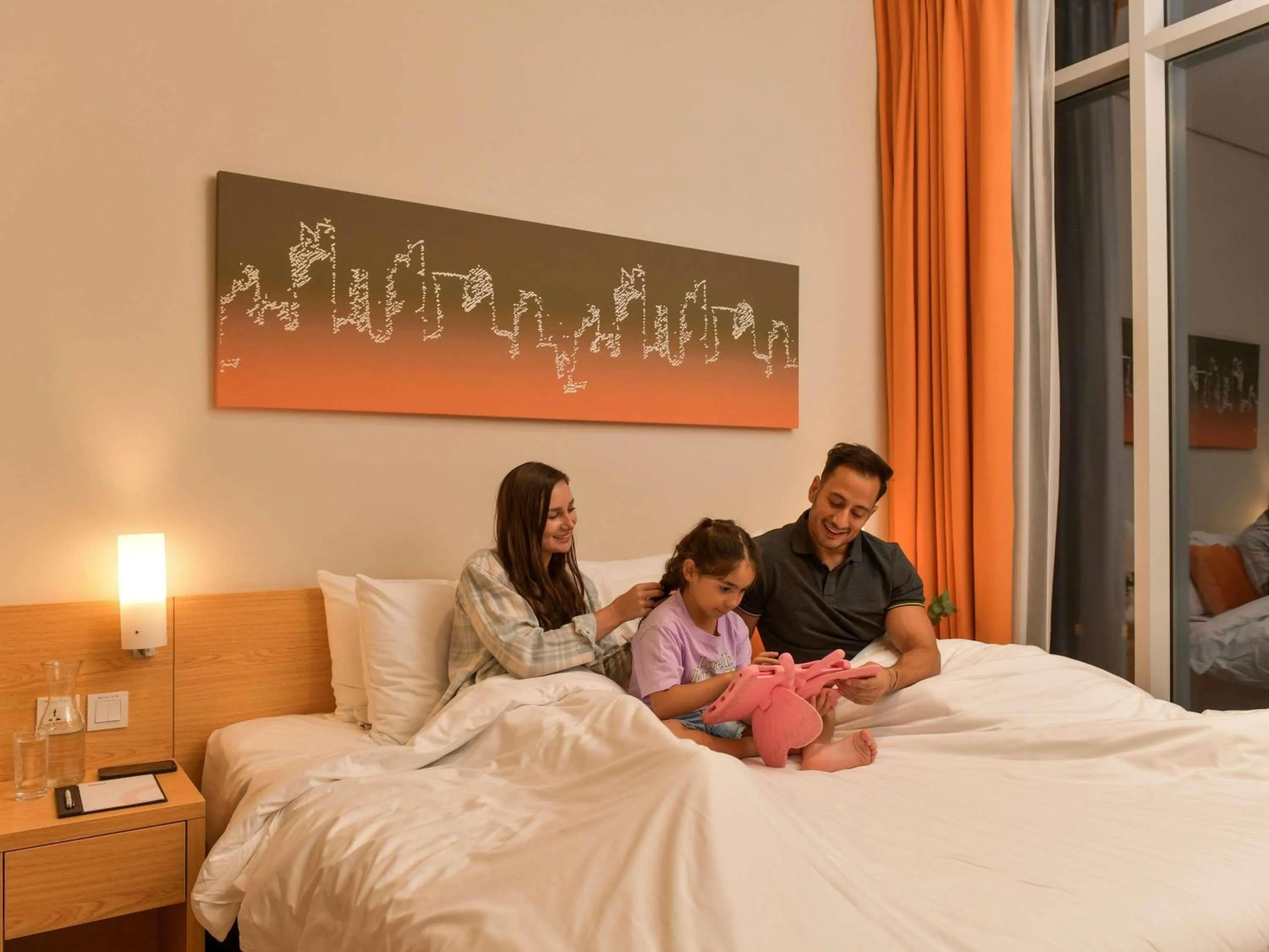 Property building, Bed in Adagio Doha