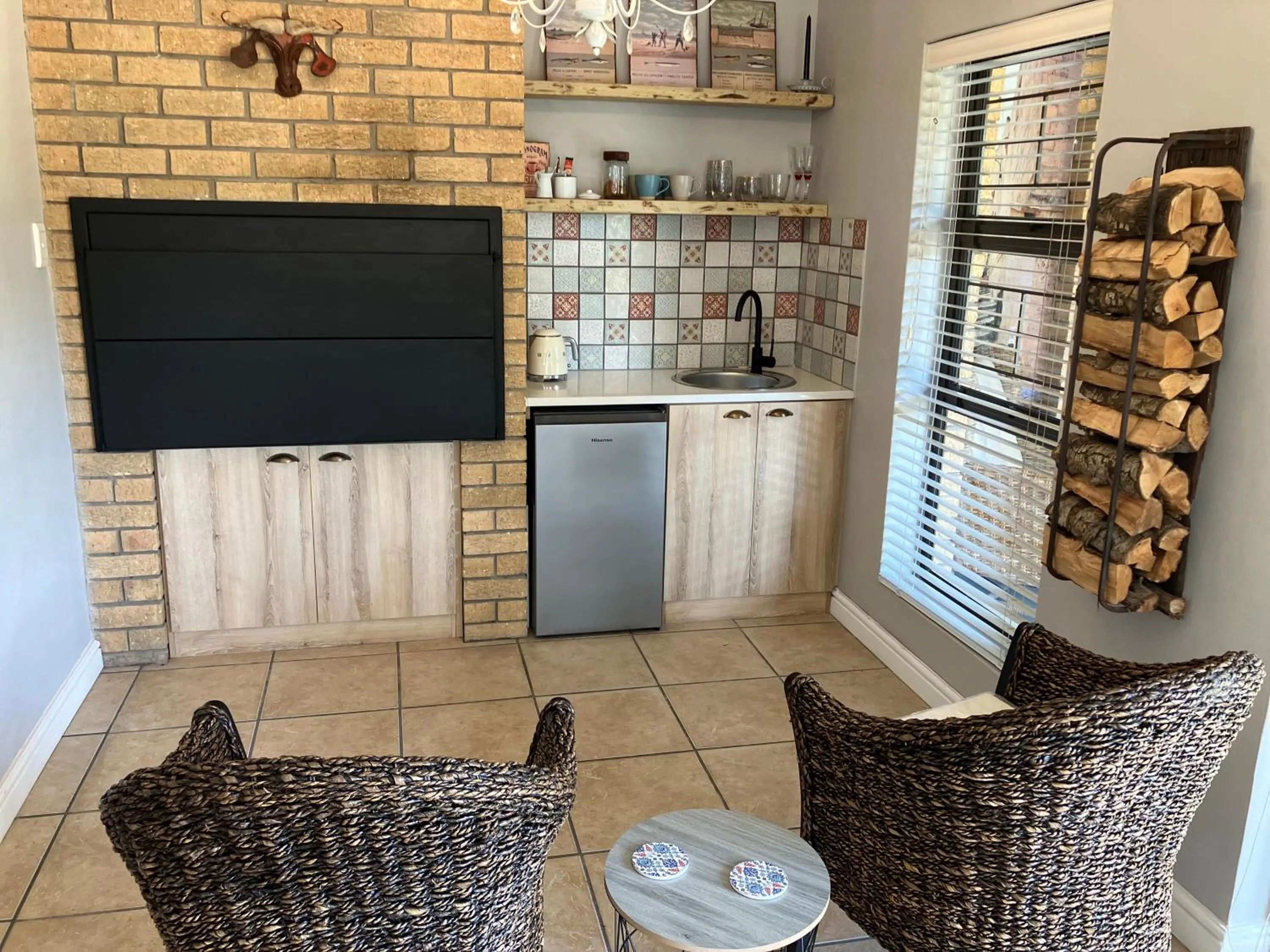 BBQ facilities in UpperRoom Ceres -Indoor Braai