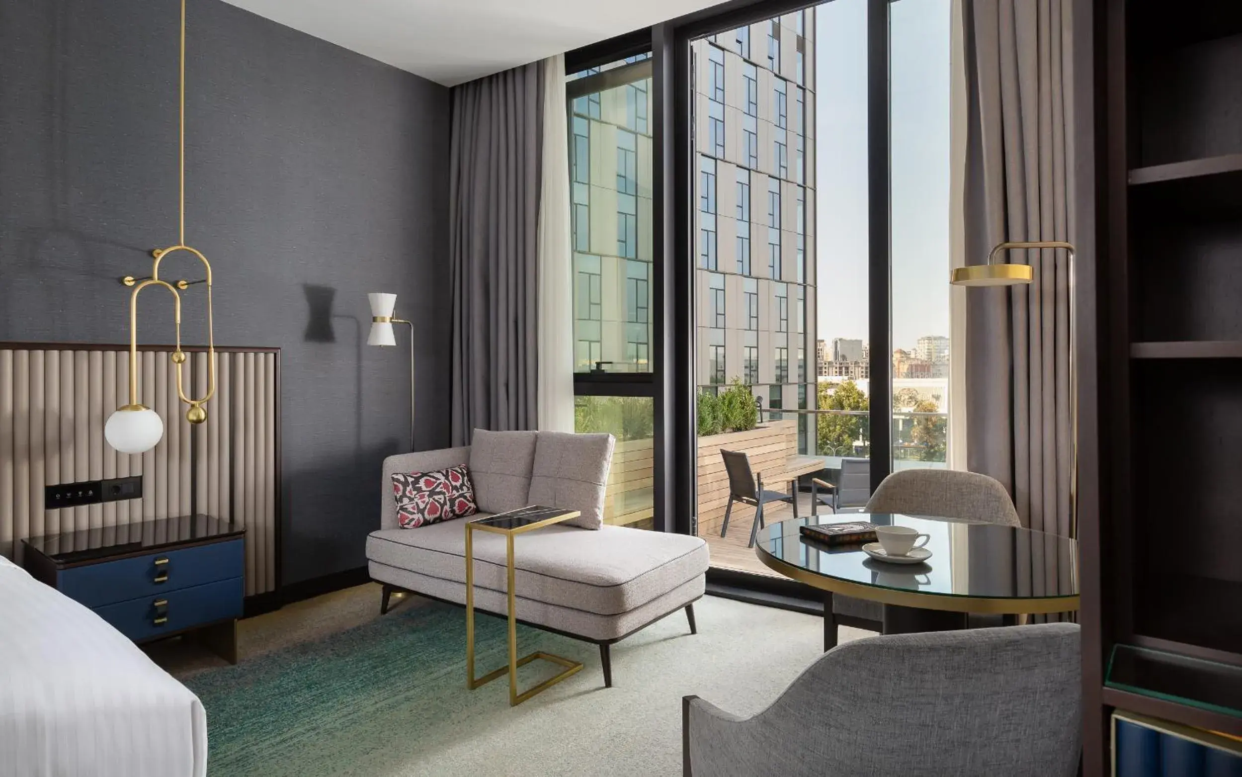 View (from property/room), Bed in InterContinental Tashkent by IHG View (from property/room), Bed in InterContinental Tashkent by IHG