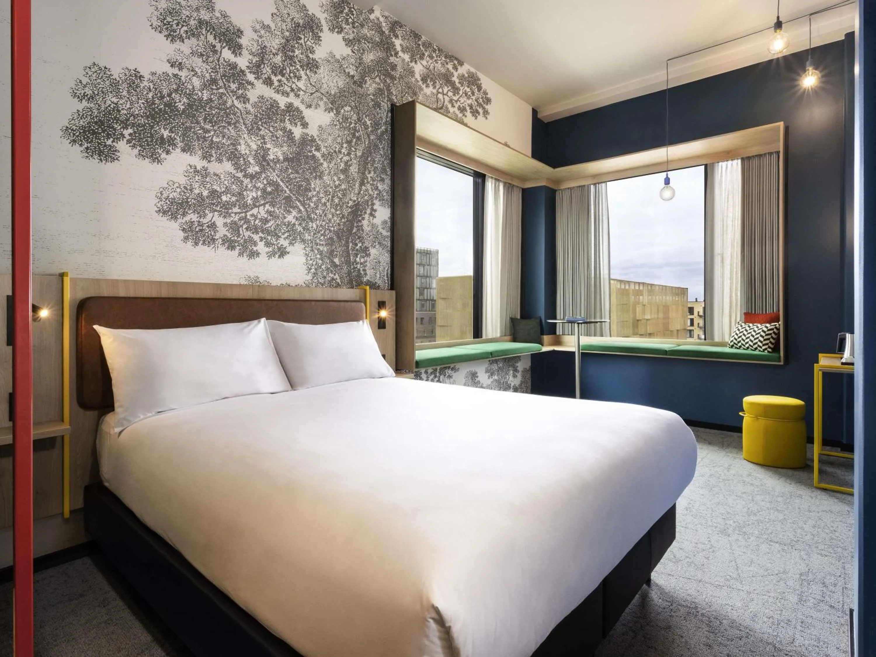 Bedroom, Bed in ibis Styles Copenhagen Orestad