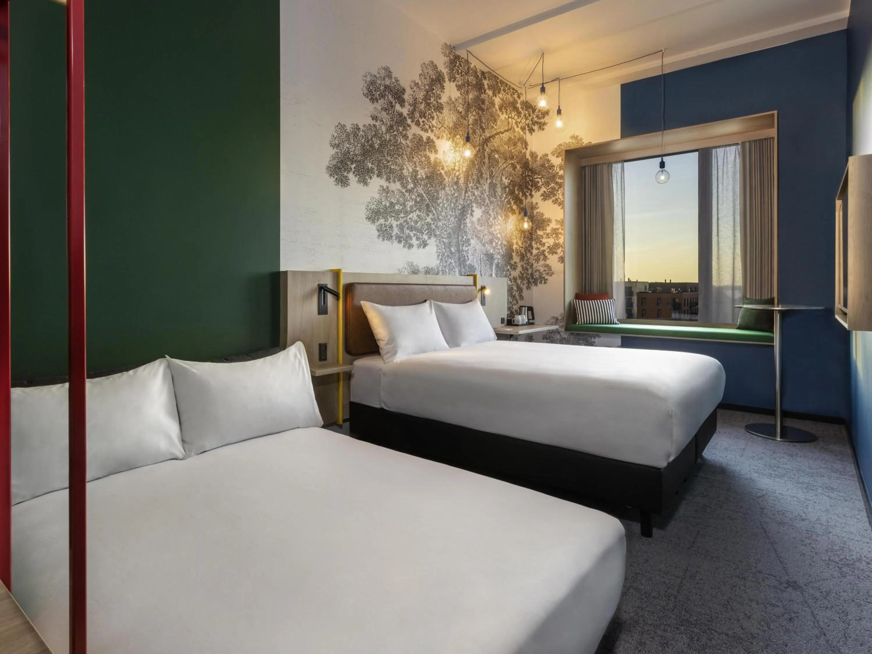 Bedroom, Bed in ibis Styles Copenhagen Orestad