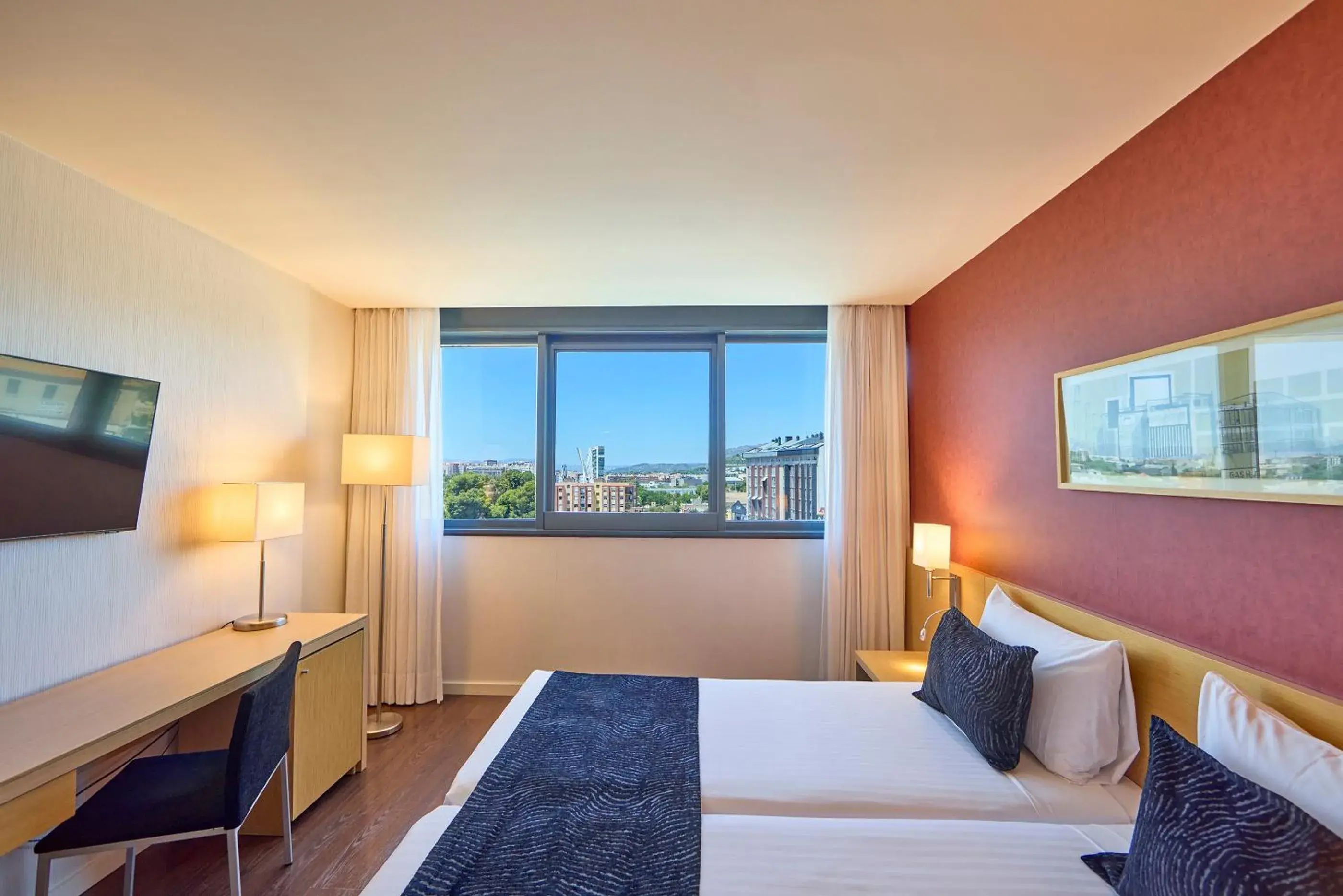 View (from property/room), Bed in Civis Luz Castellón 4*S View (from property/room), Bed in Civis Luz Castellón 4*S