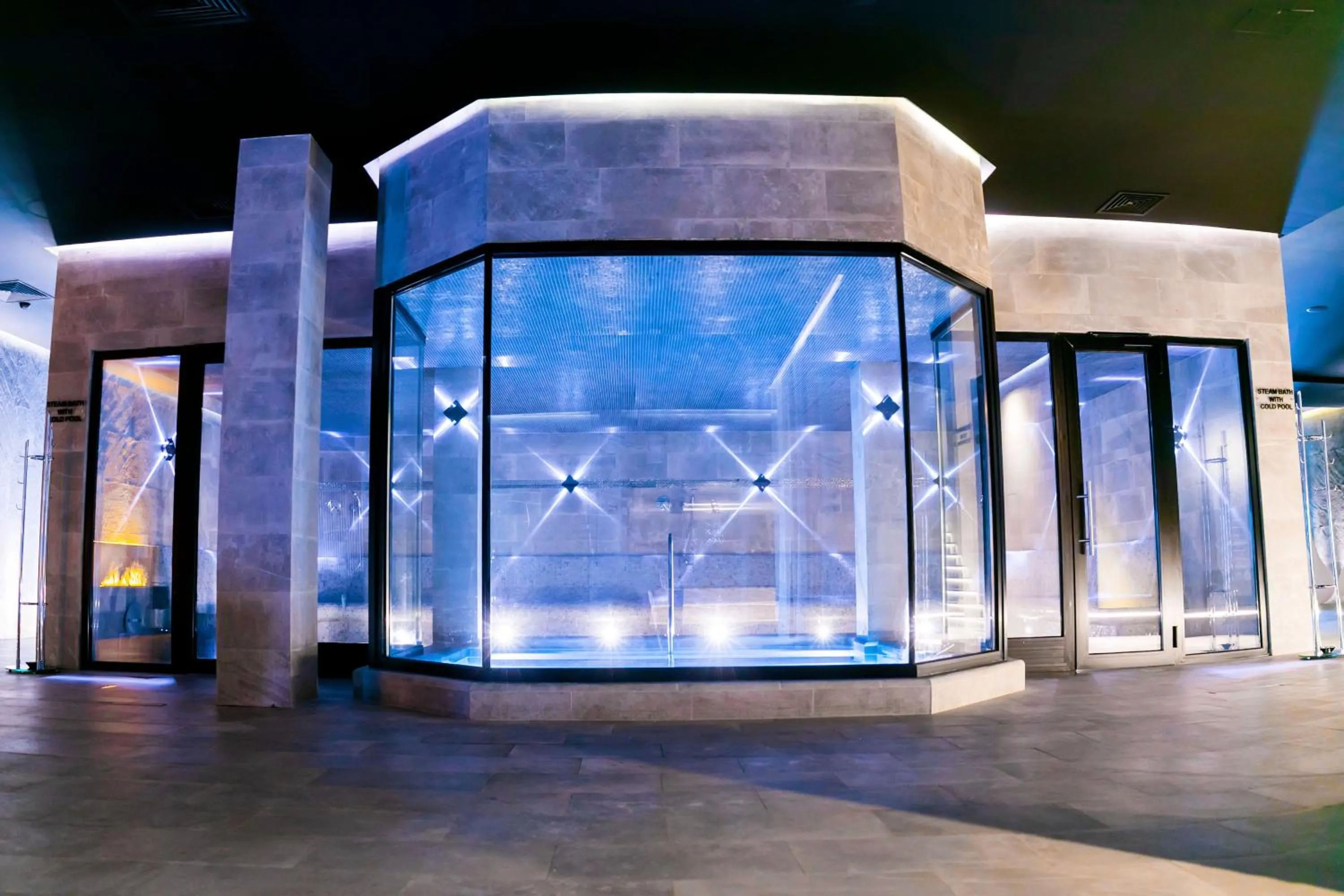 Steam room in Grand Hotel Therme