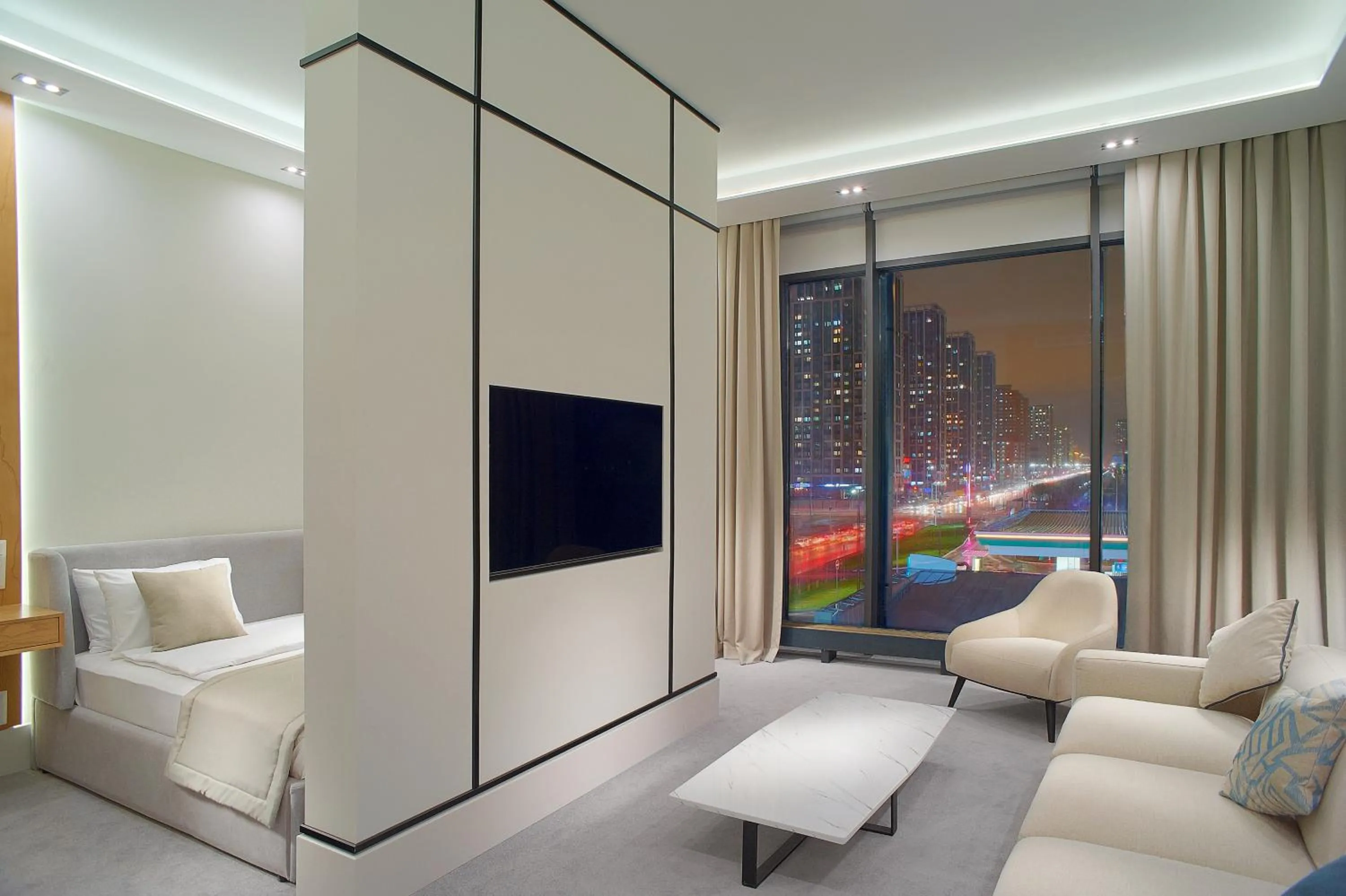 Seating area in NEOS HOTEL