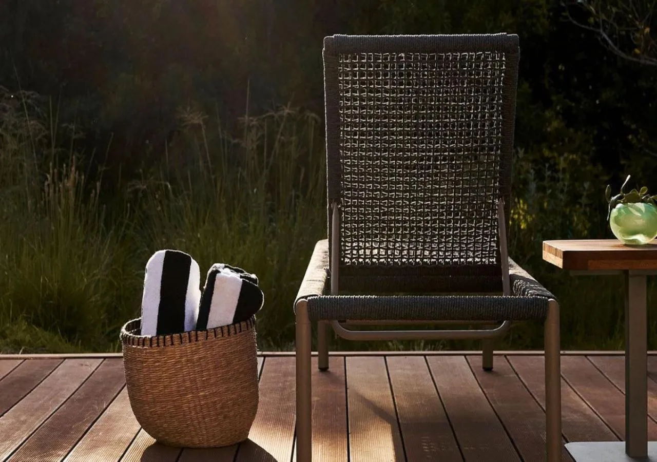 Patio in Letamo at Qwabi Private Game Reserve by NEWMARK