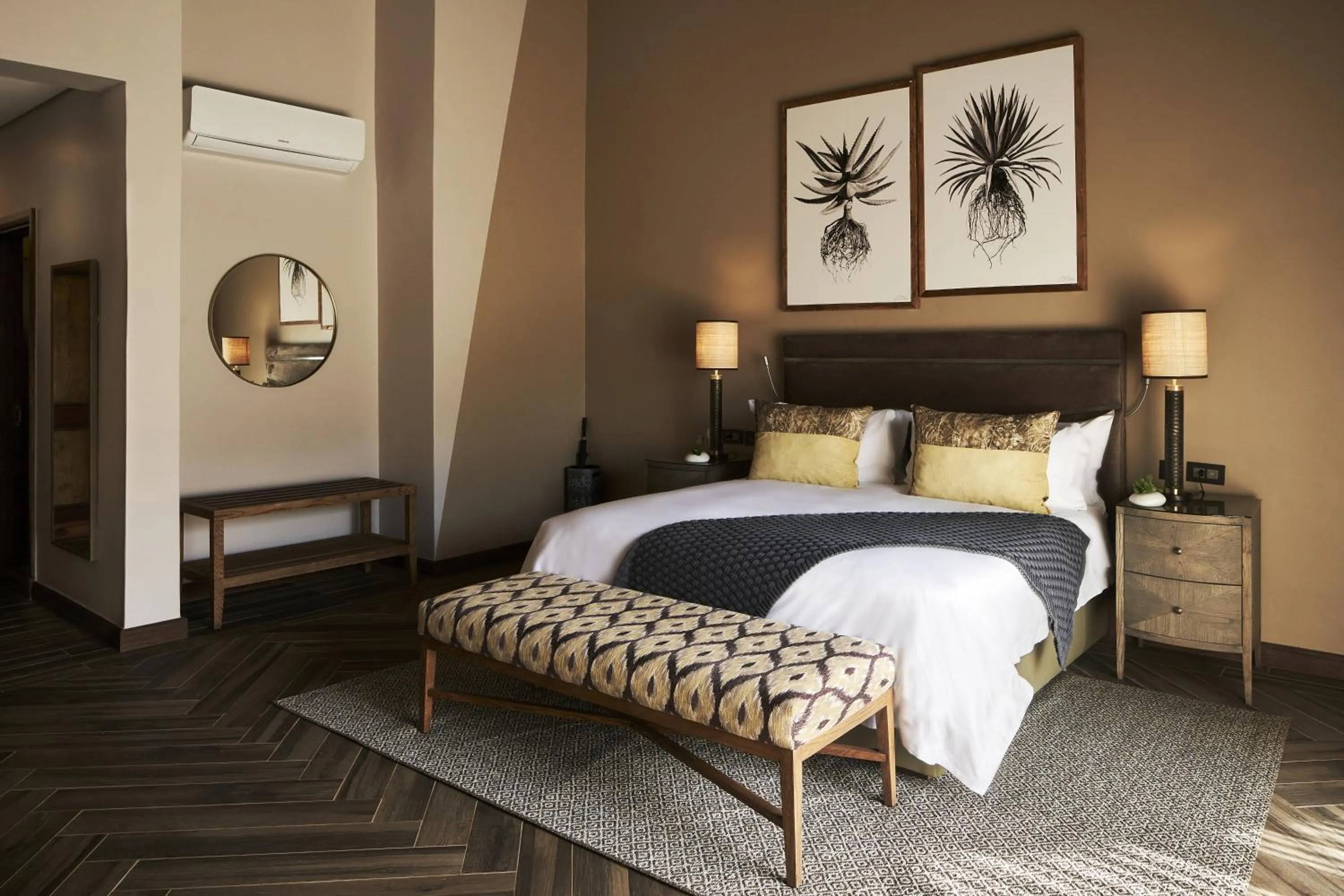 Bedroom, Bed in Letamo at Qwabi Private Game Reserve by NEWMARK