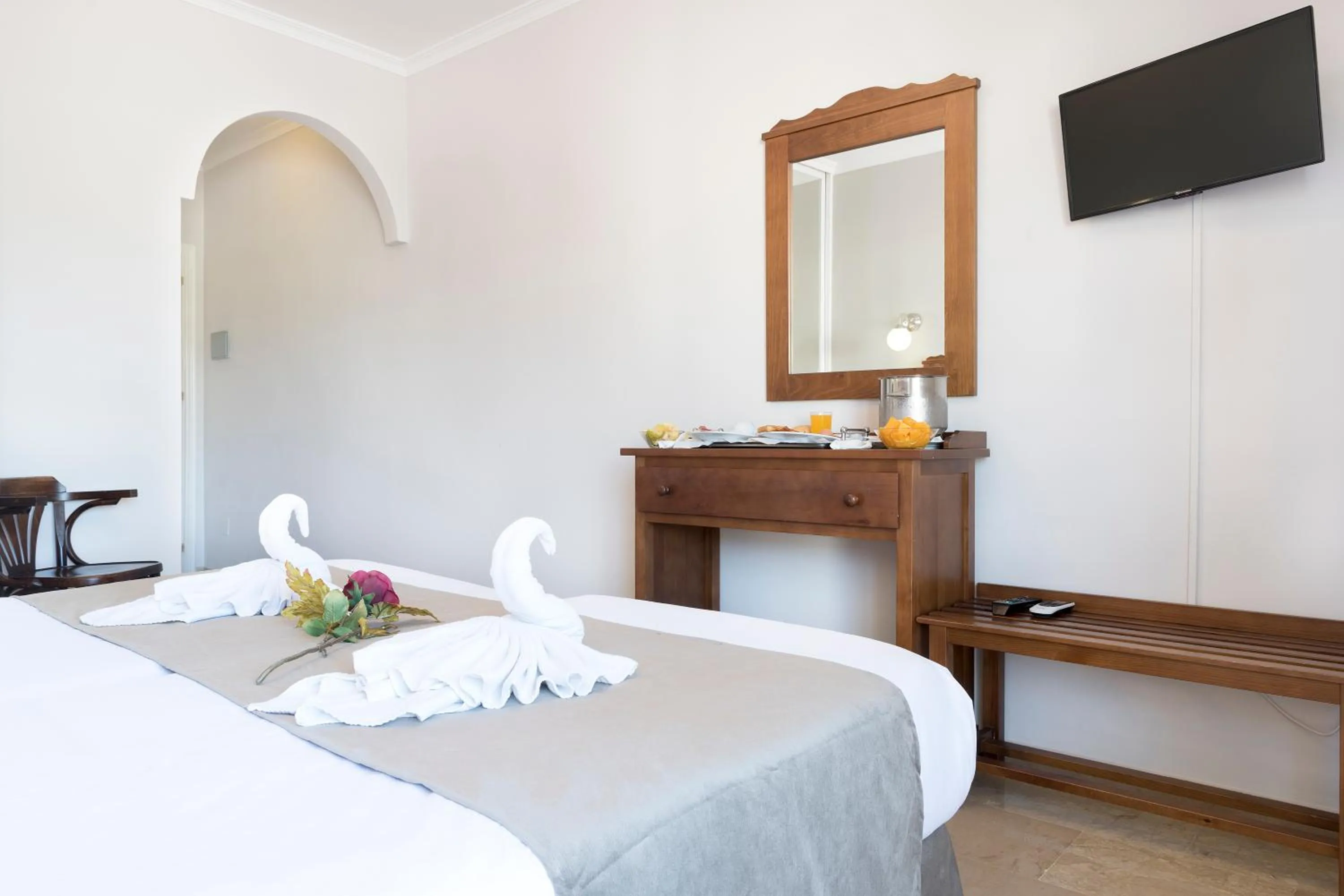 Bed in Hotel Toboso Chaparil