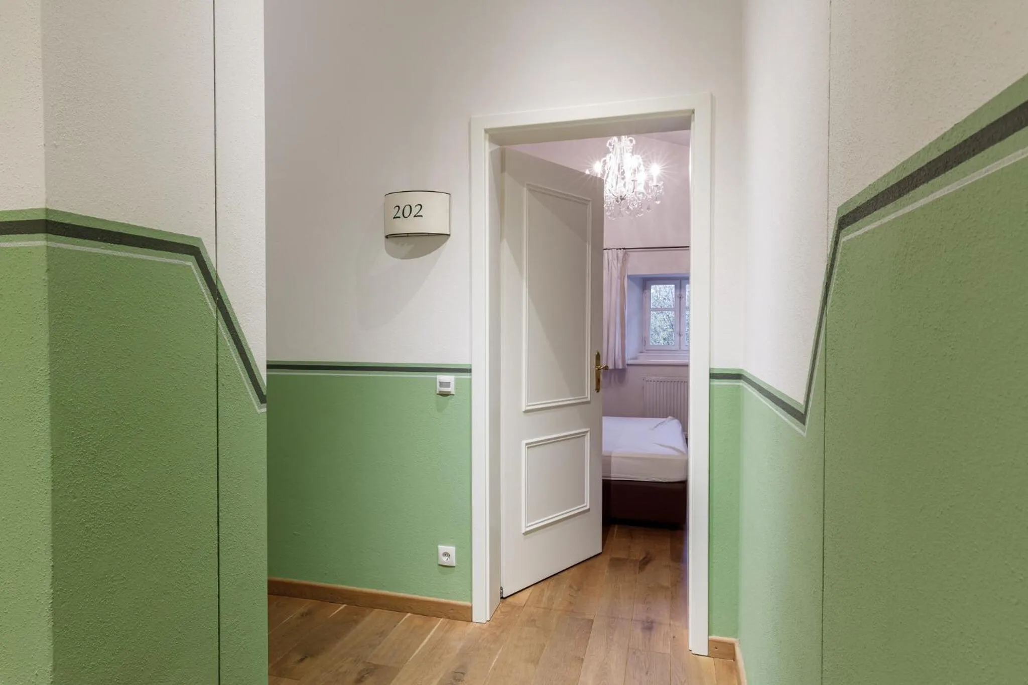 Property building, Bed in Seebacher Haus