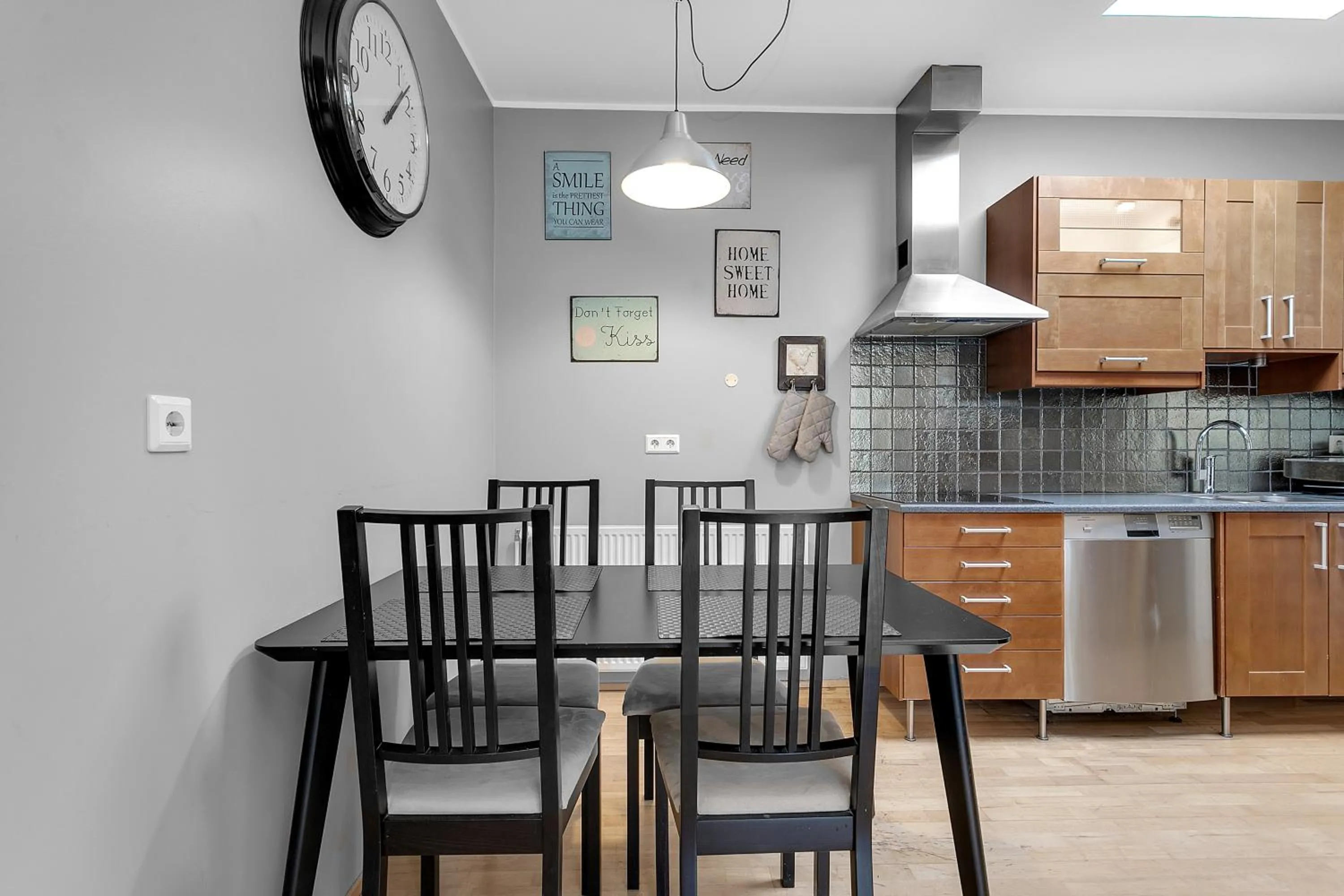 Kitchen or kitchenette in Baron Downtown Apartments by Heimaleiga