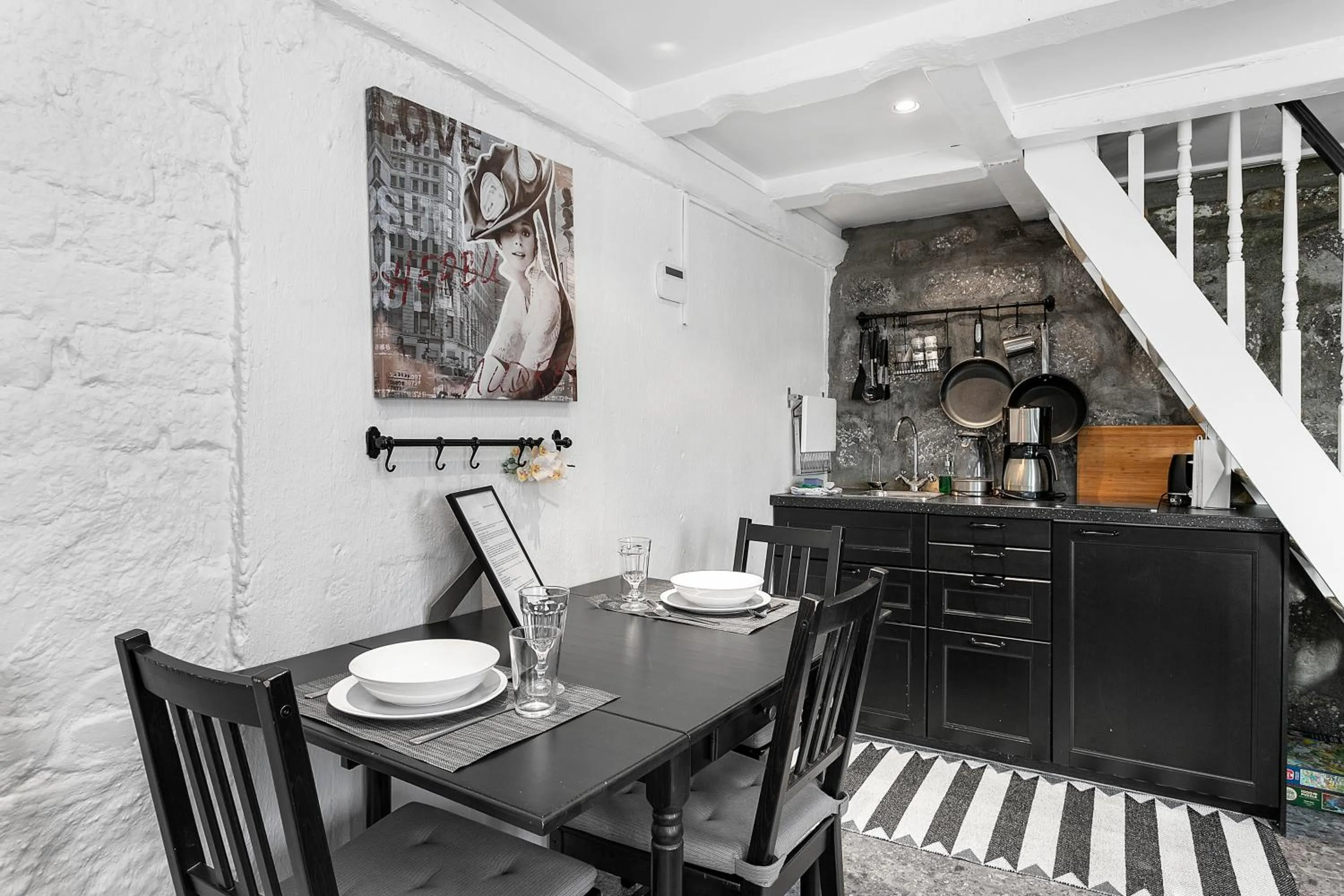 Kitchen or kitchenette in Baron Downtown Apartments by Heimaleiga