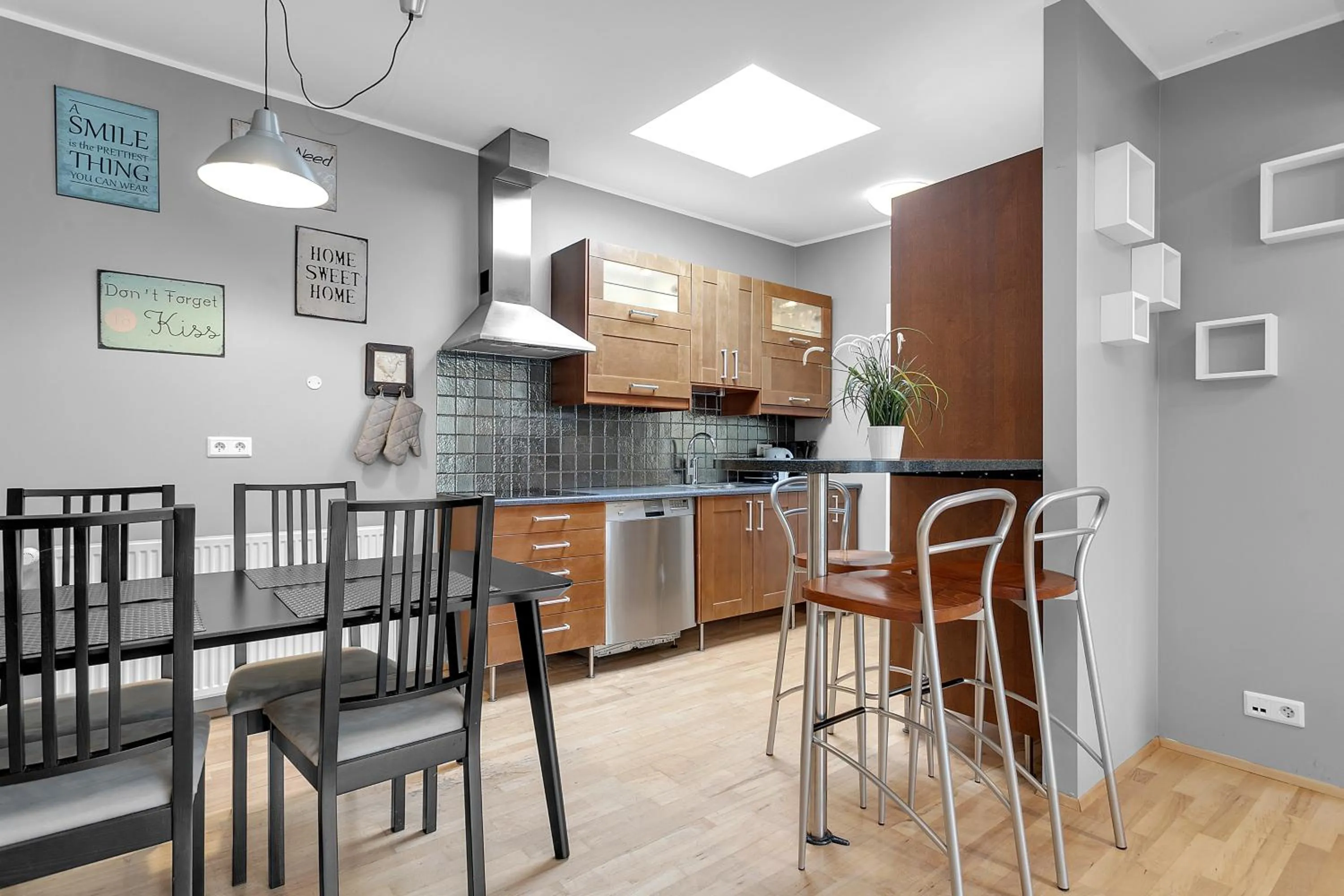 Kitchen or kitchenette in Baron Downtown Apartments by Heimaleiga