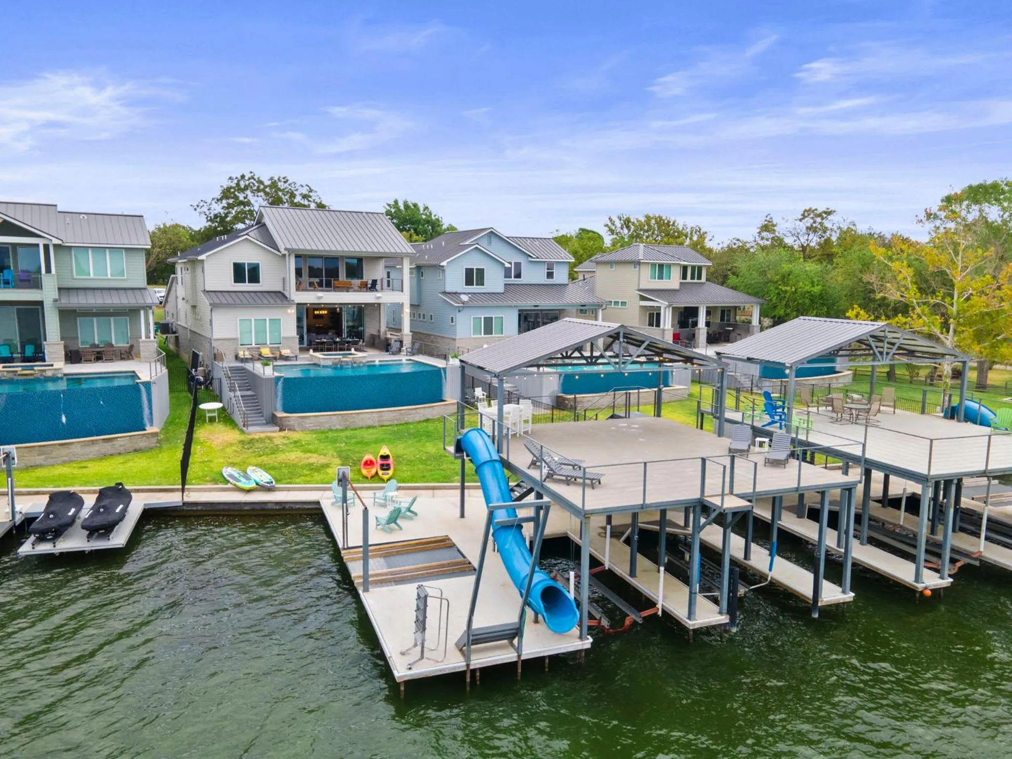 Luxury Waterfront Home with Swimming Pool Hot Tub and 2 Boat Slips