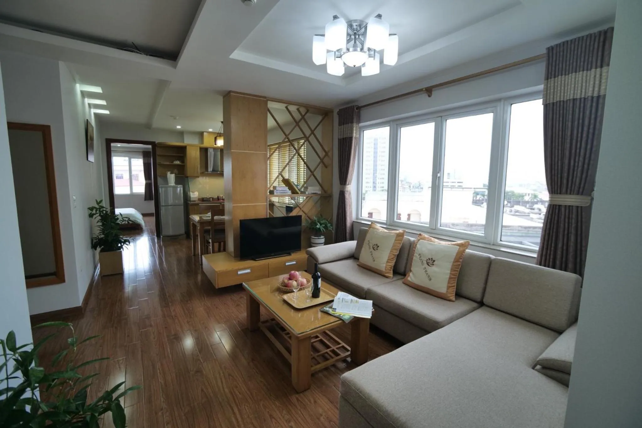 Living room in Trang Thanh Luxury Apartment