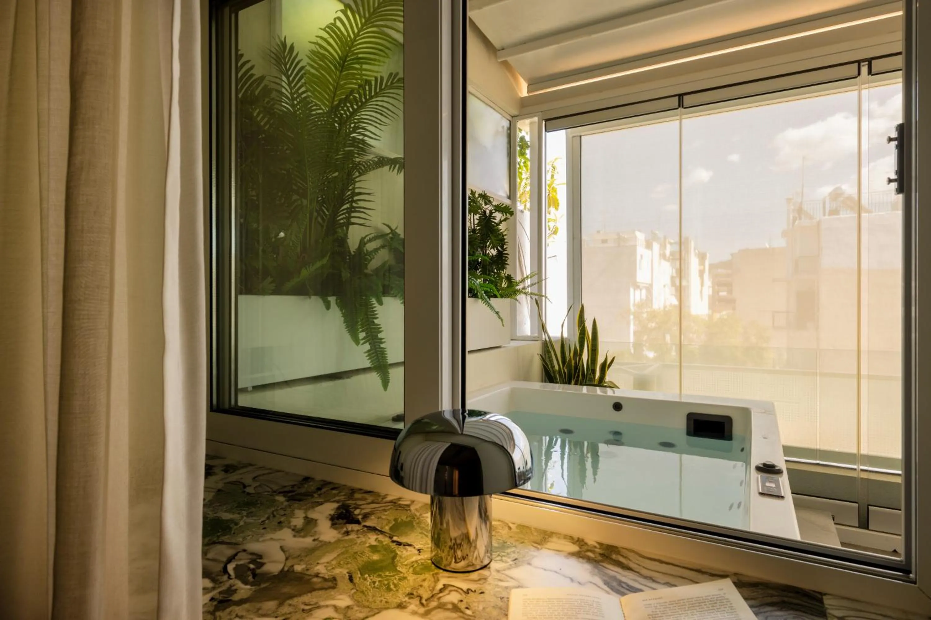 Hot Tub in The Newel Metaxourgeio