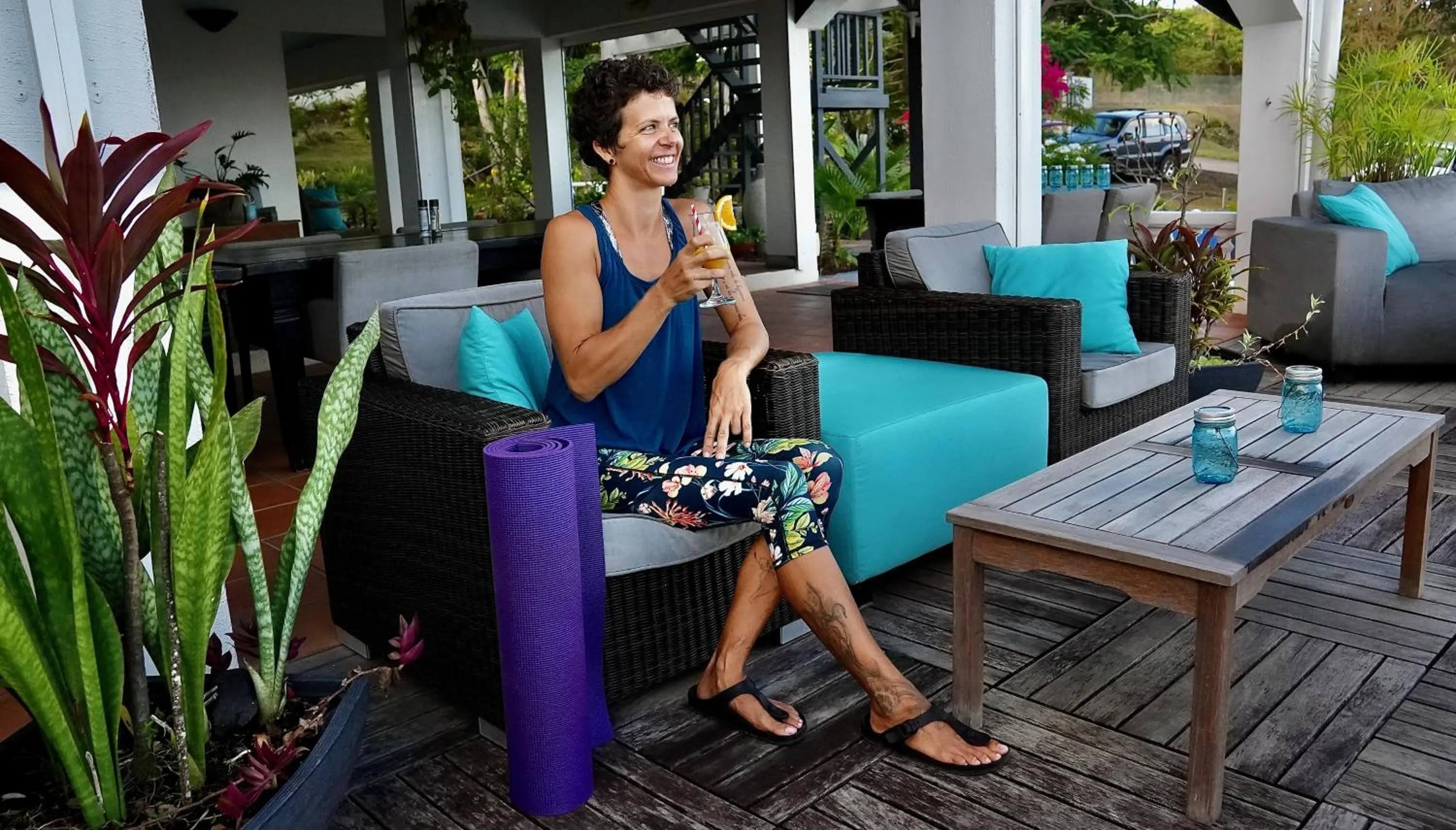 People in Quill Gardens Boutique Hotel