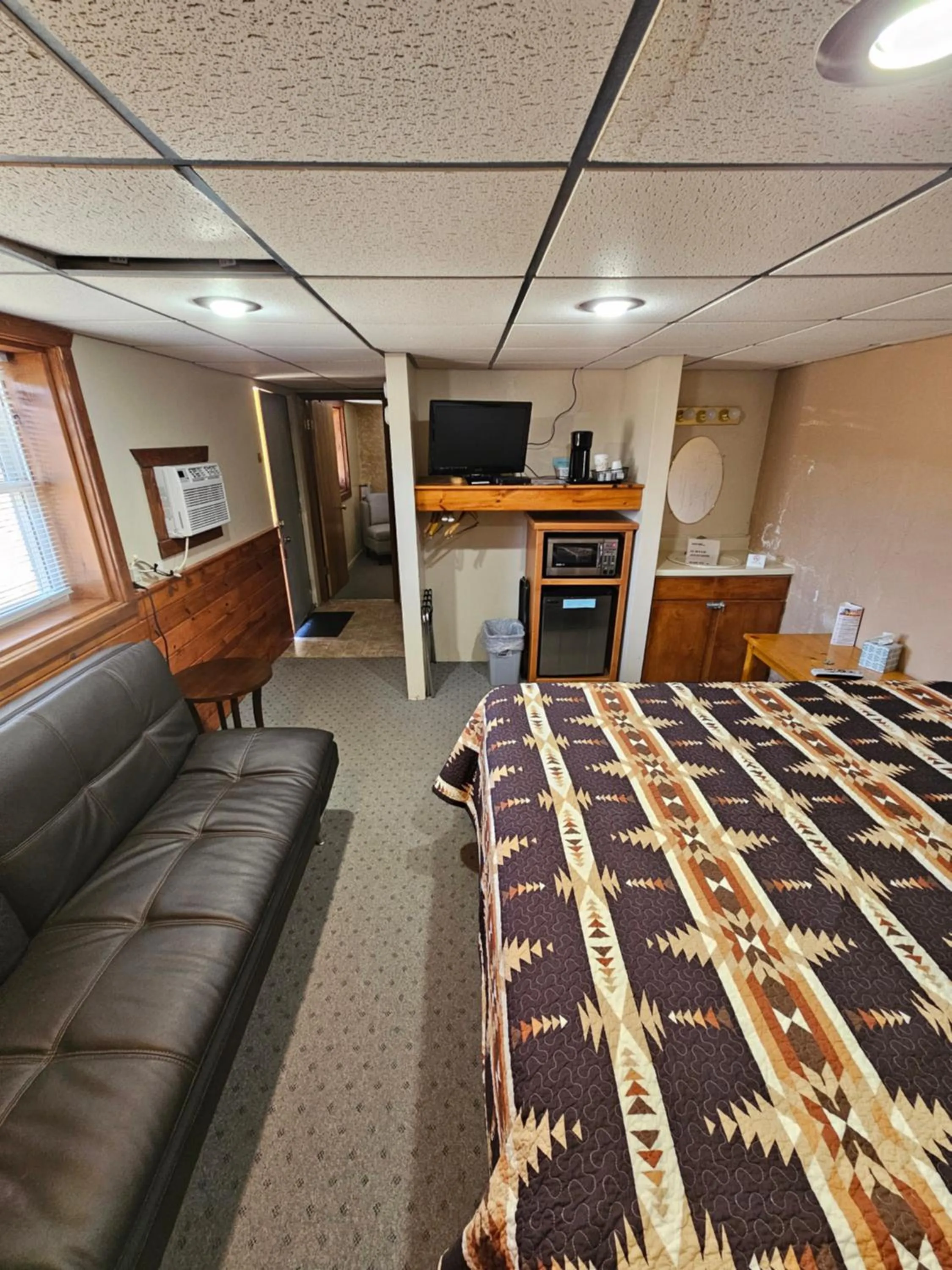 Bed in The Hulett Motel