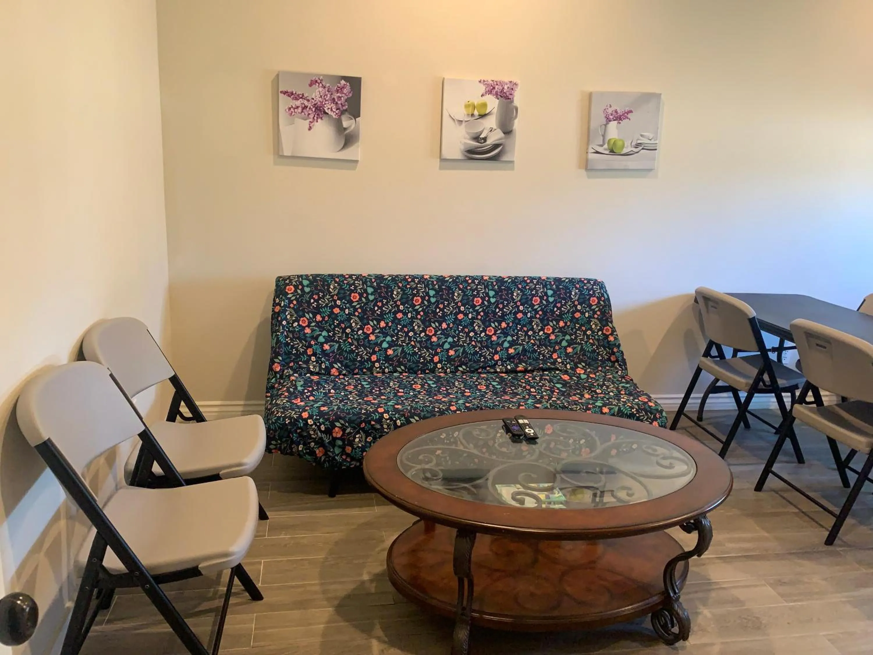 Seating area in High End Triplex with Pool