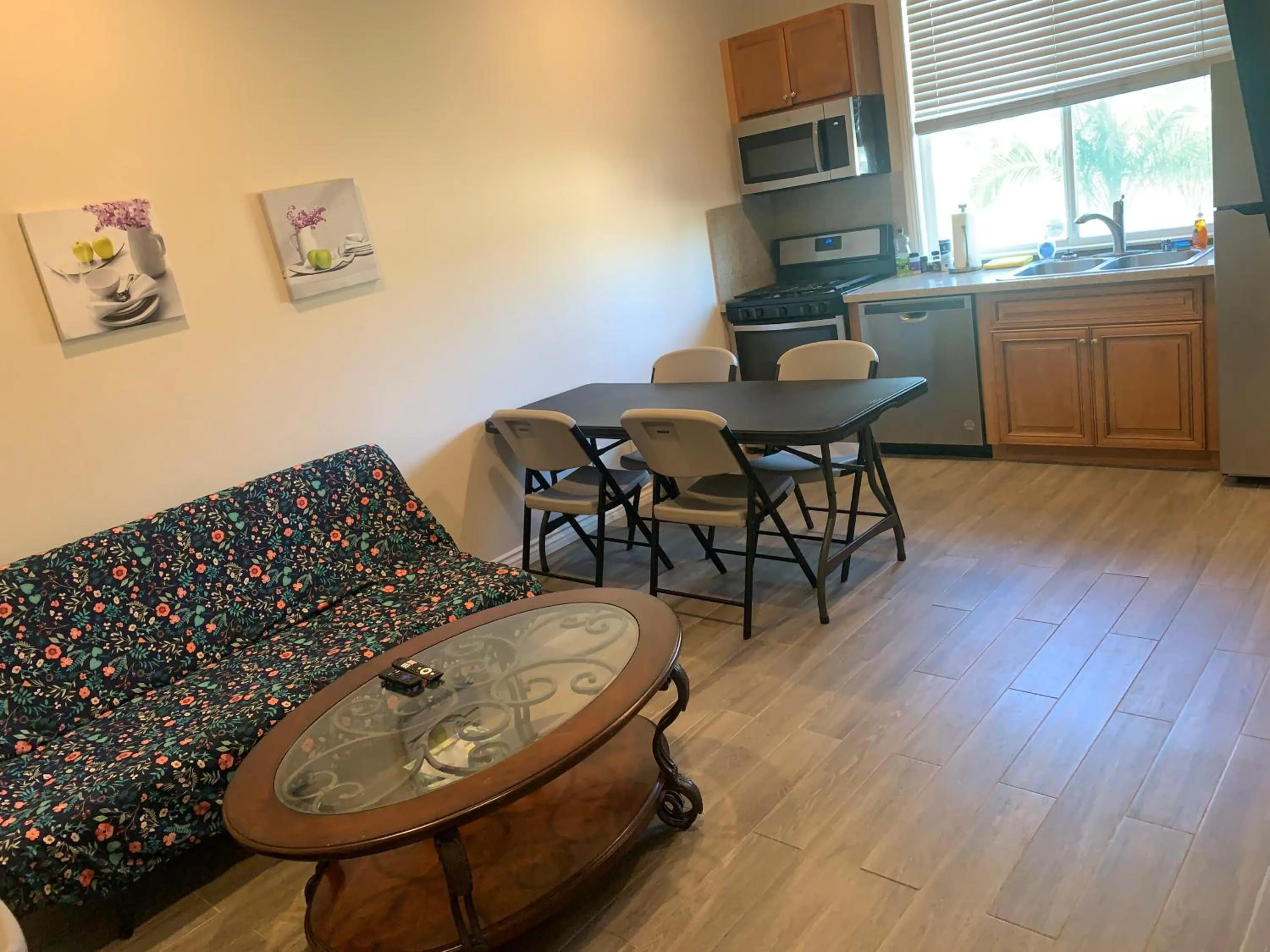 Living room in High End Triplex with Pool