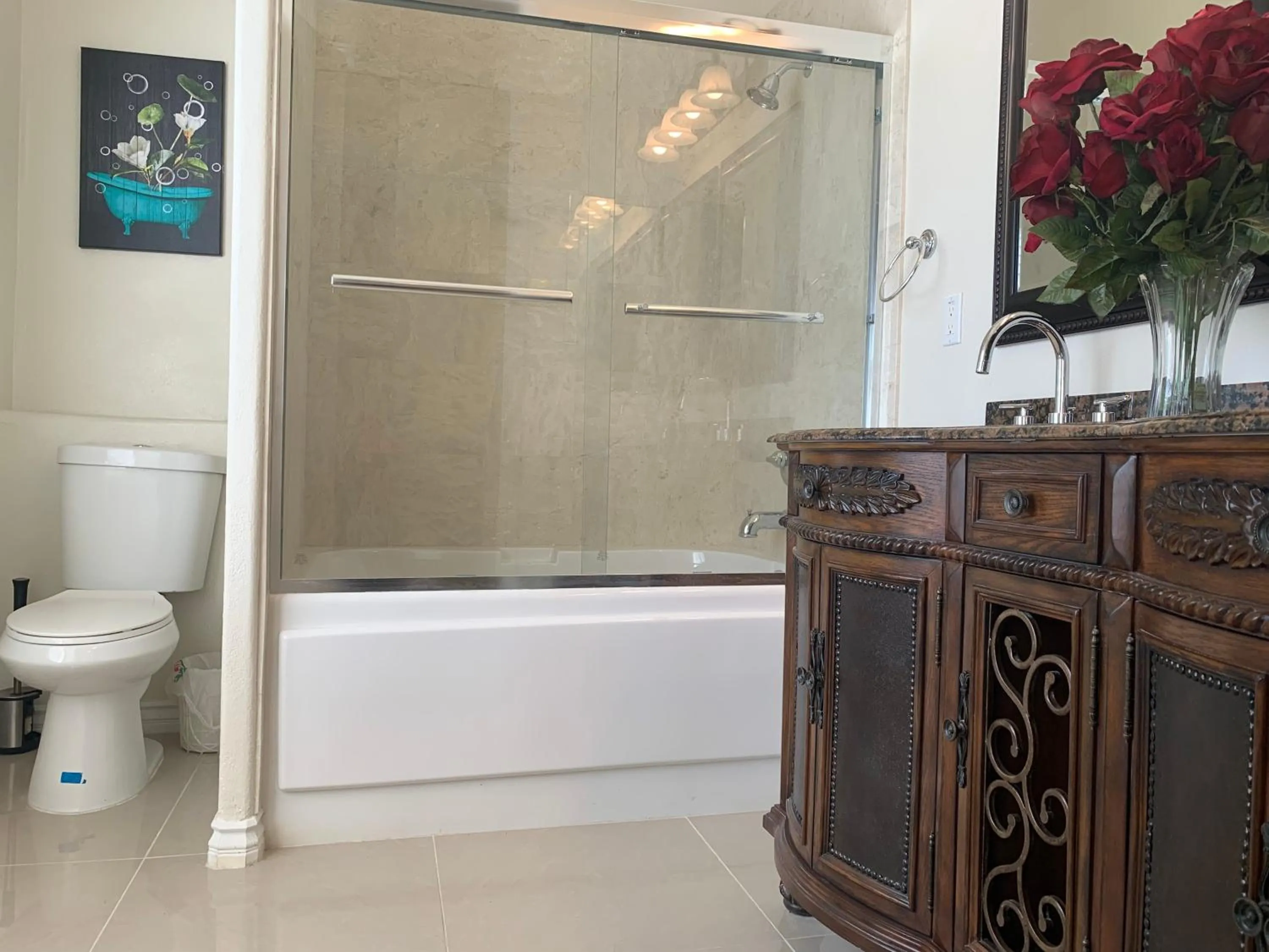 Toilet in High End Triplex with Pool