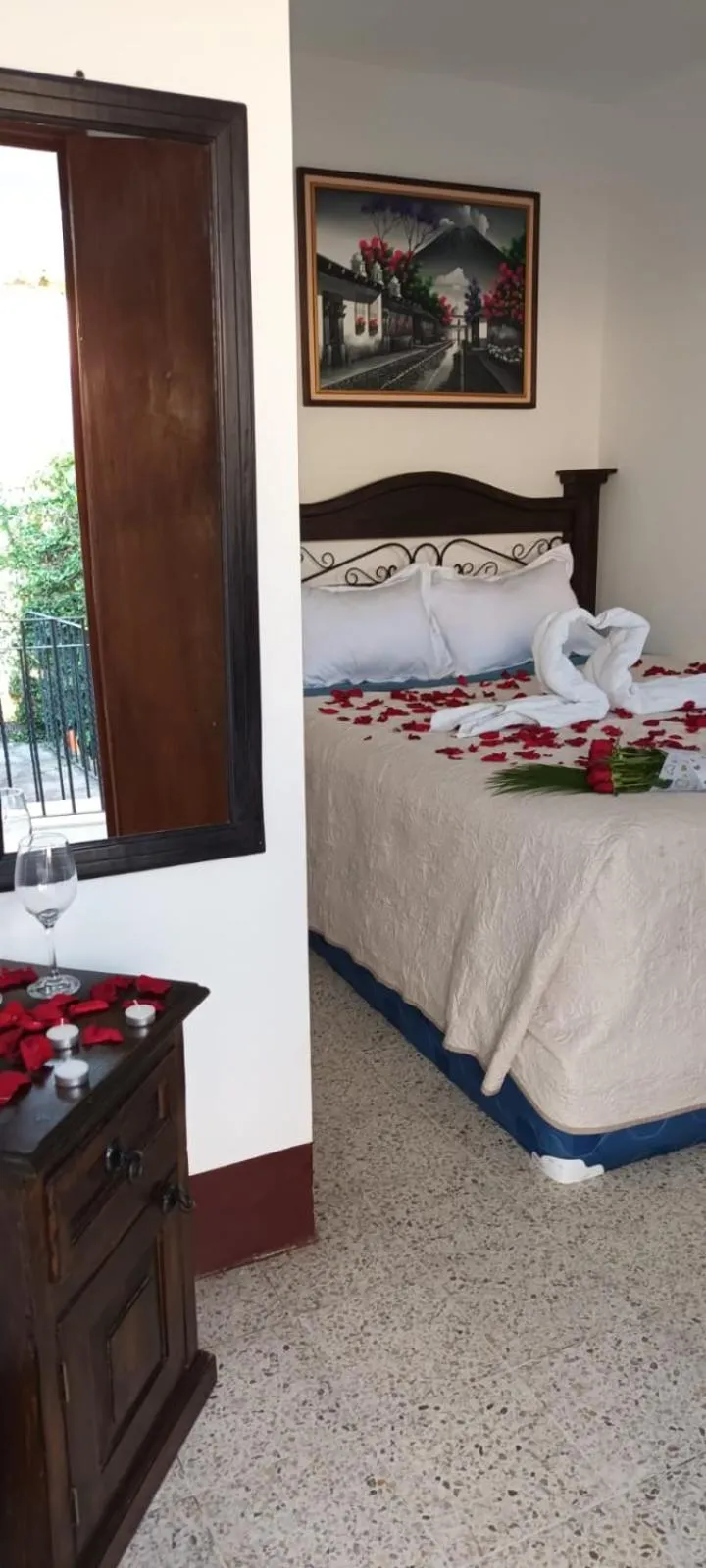 Bed in Hotel San Sebastián