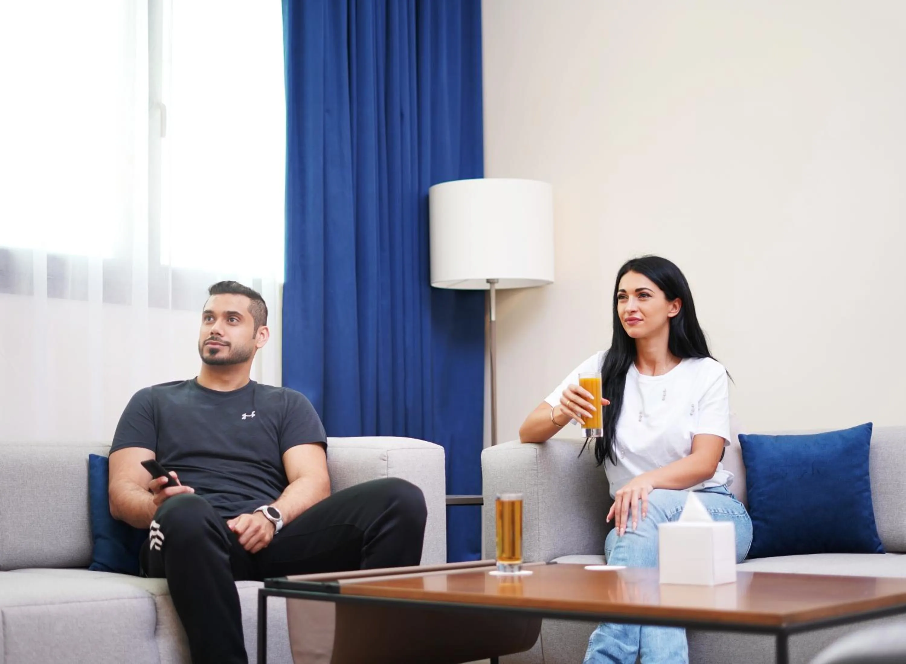 Living room in La Maison Hotel Doha