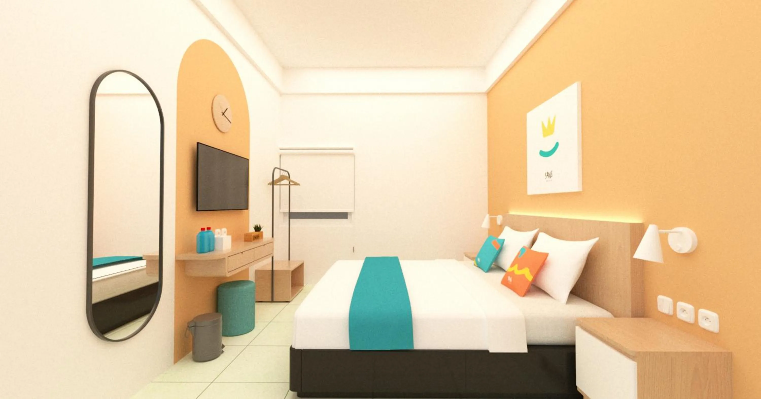 Bedroom, Bed in Sans Hotel Havila Bengkulu