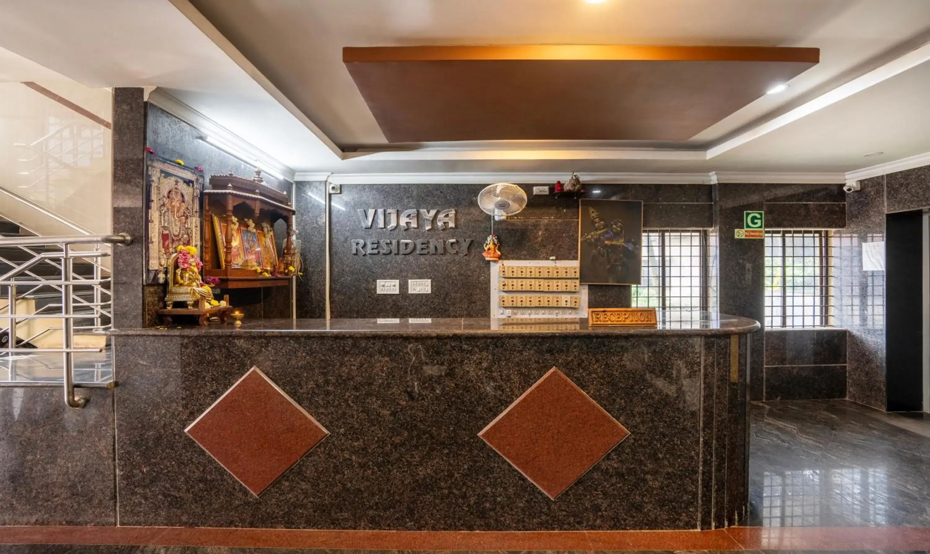 Lobby or reception in Itsy Hotels Vijaya Residency Lobby or reception in Itsy Hotels Vijaya Residency