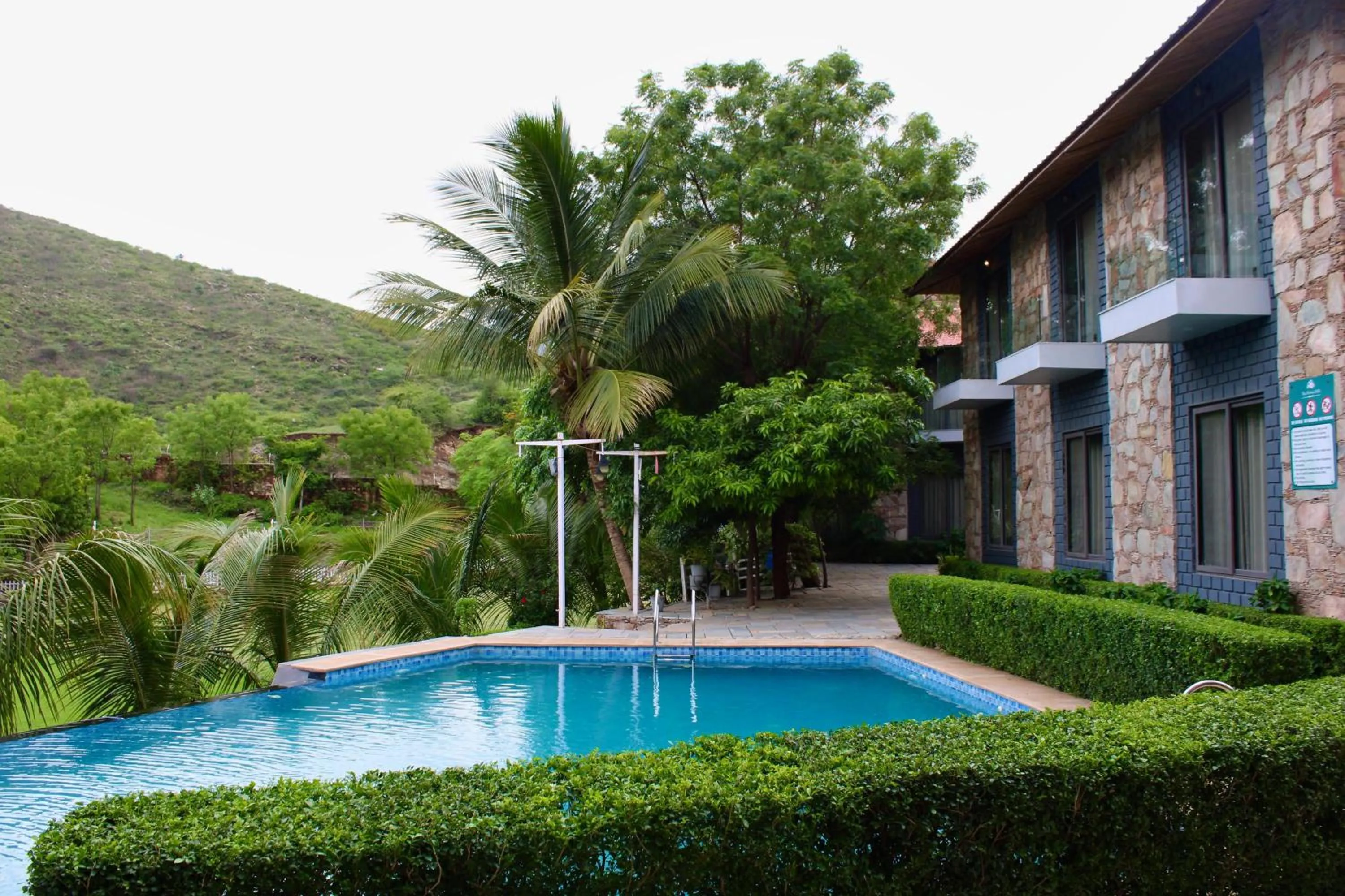 Pool view in The Divine Hills Resort