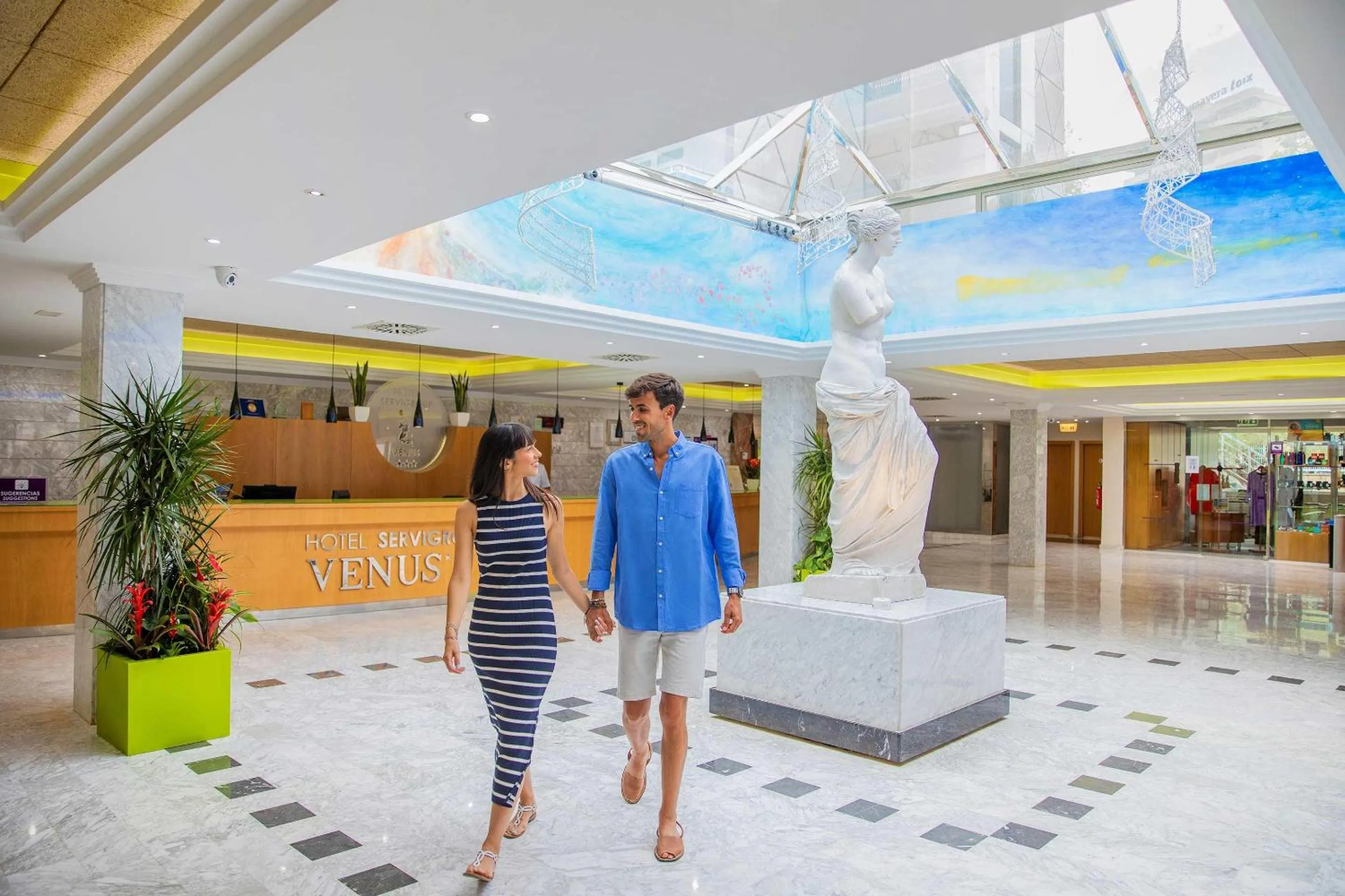 Lobby or reception in Hotel Servigroup Venus