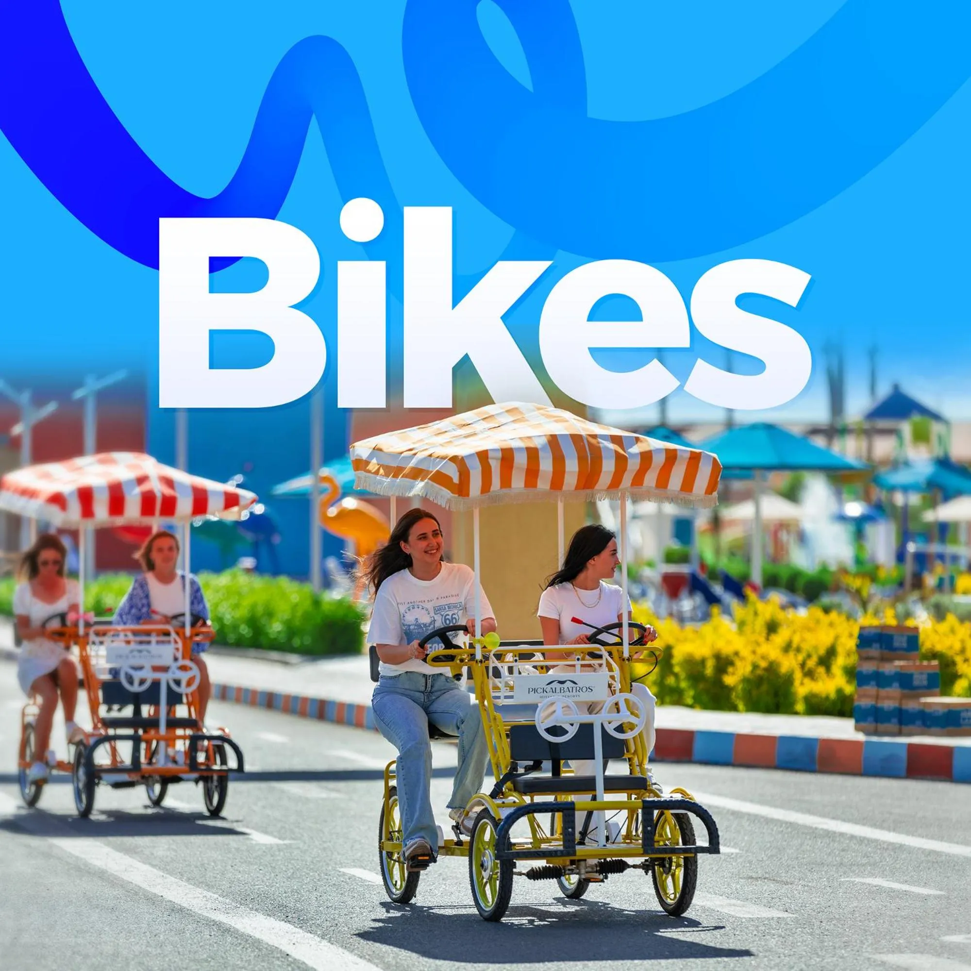 Cycling in Neverland City Hurghada - Pickalbatros