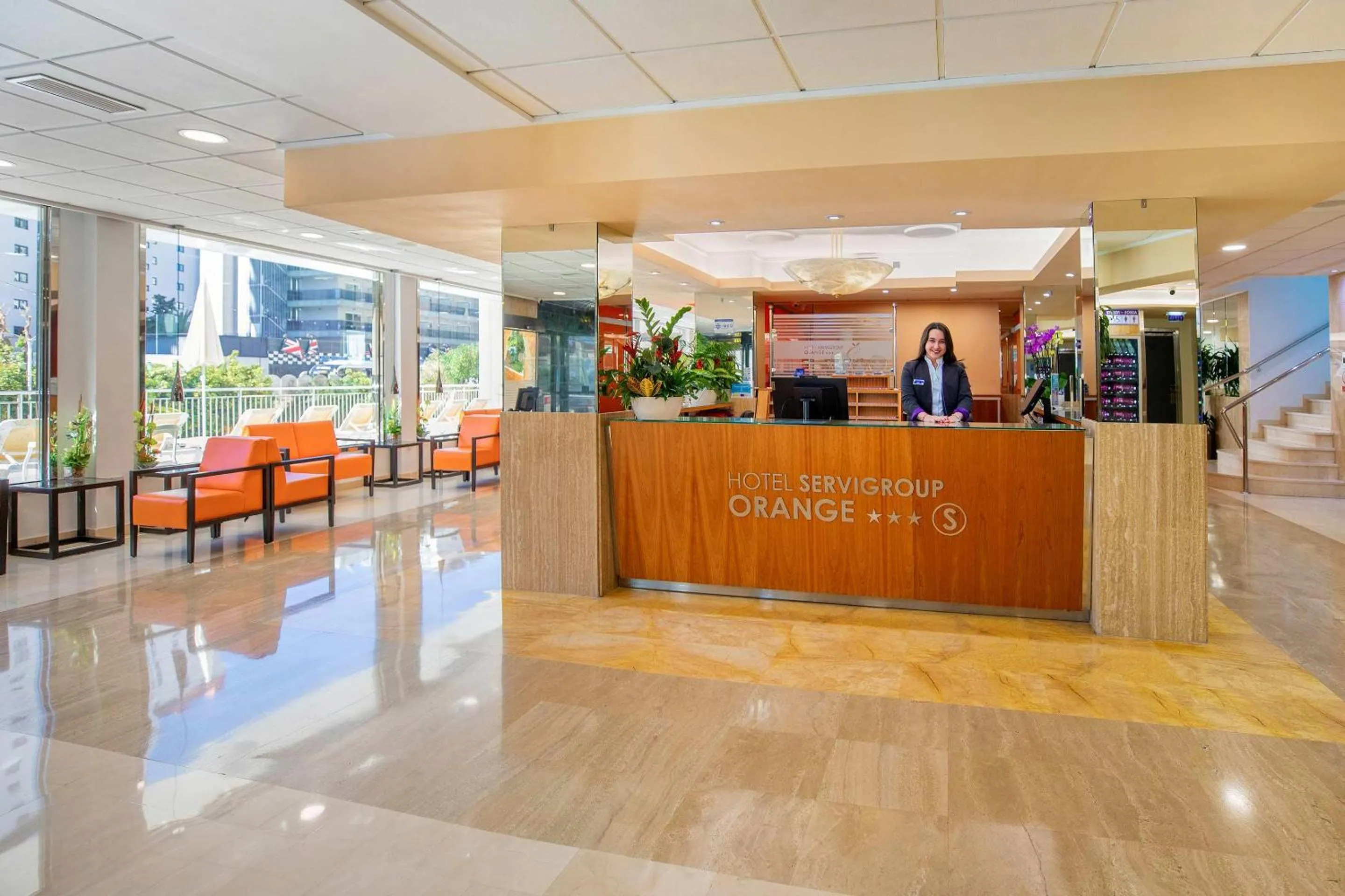 Lobby or reception in Hotel Servigroup Orange
