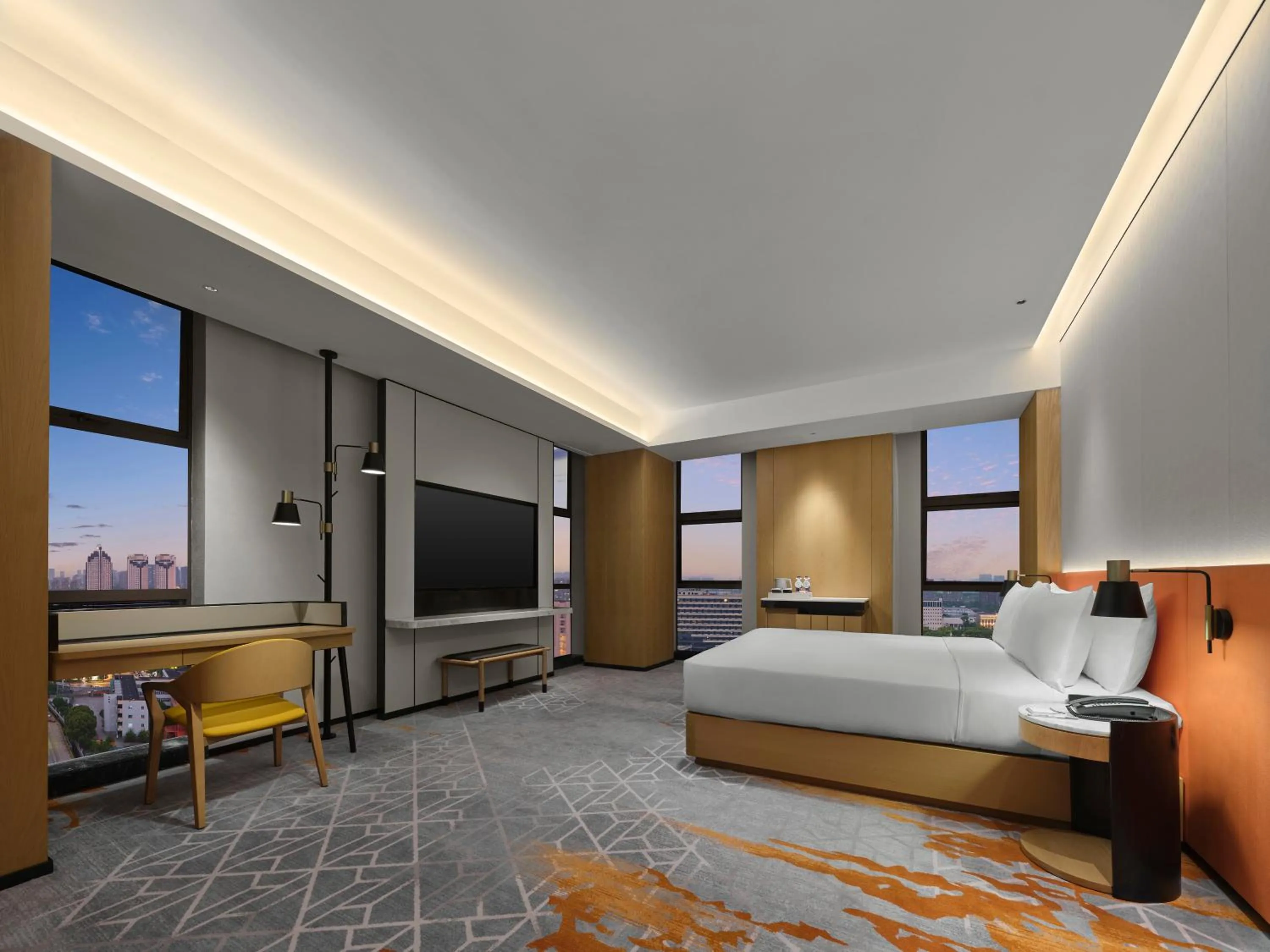 Bed in Hilton Garden Inn Jiaxing Xiuzhou