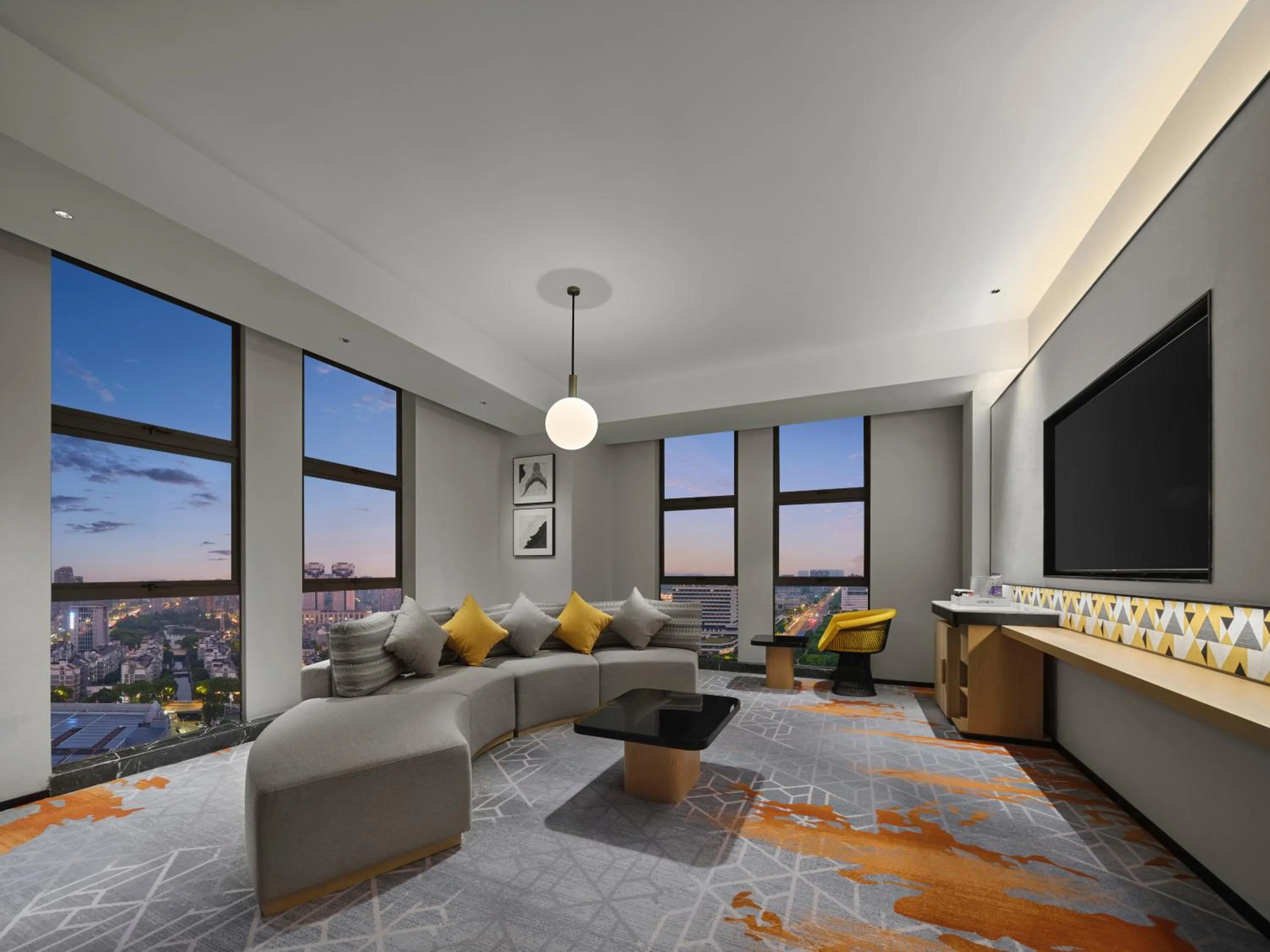 Living room in Hilton Garden Inn Jiaxing Xiuzhou