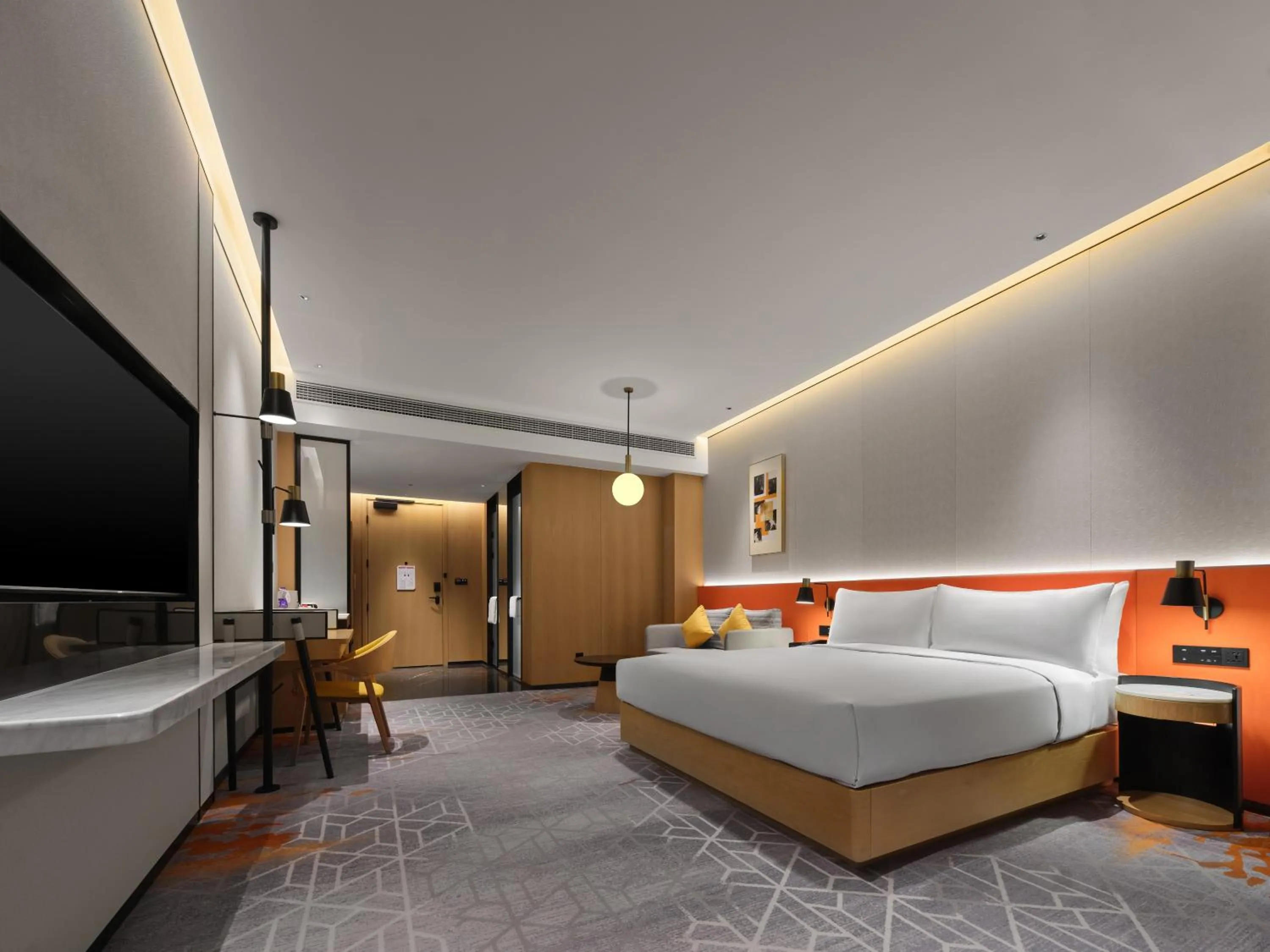 Bed in Hilton Garden Inn Jiaxing Xiuzhou