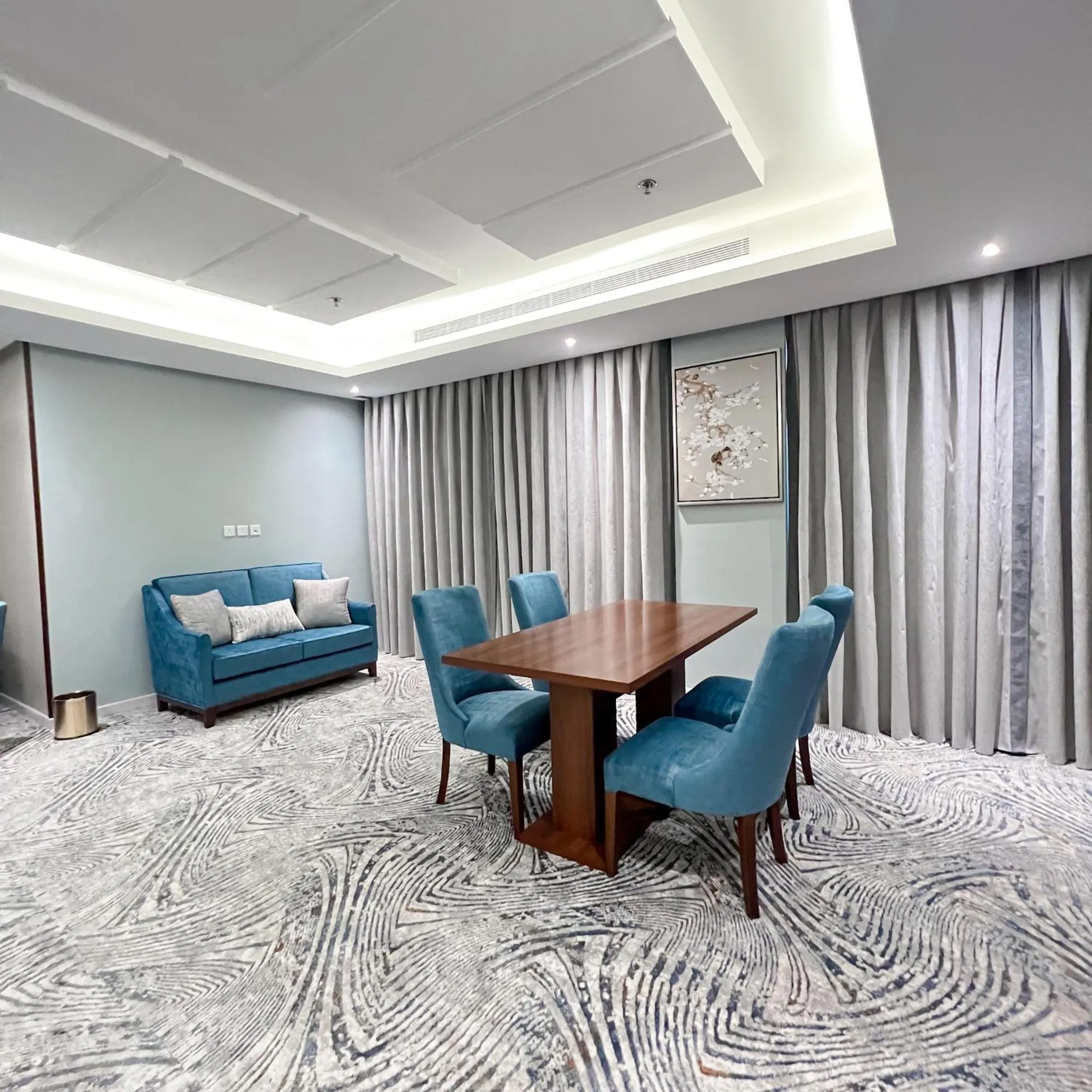 Seating area in Level Nine Hotel