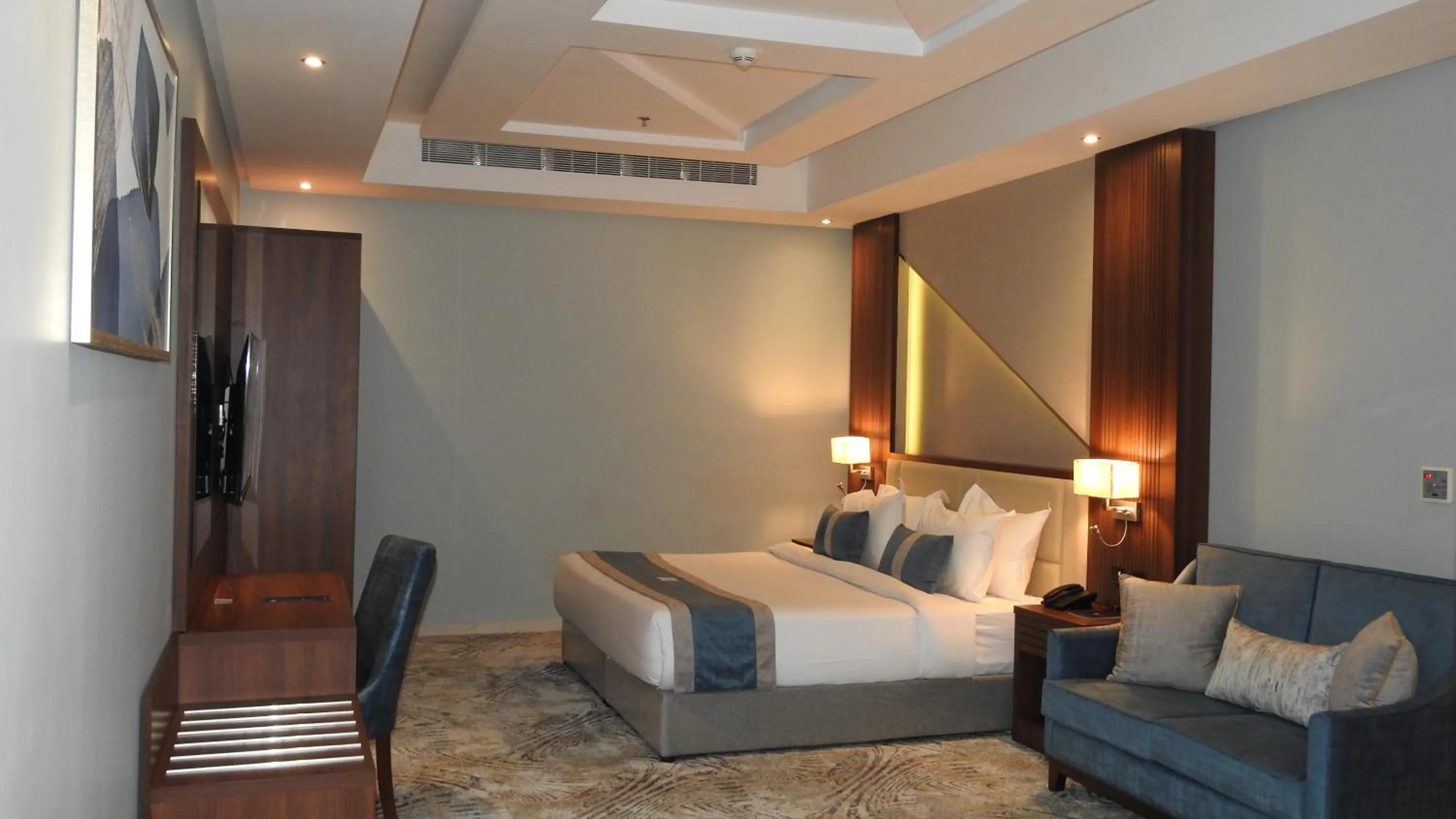 Bed in Level Nine Hotel