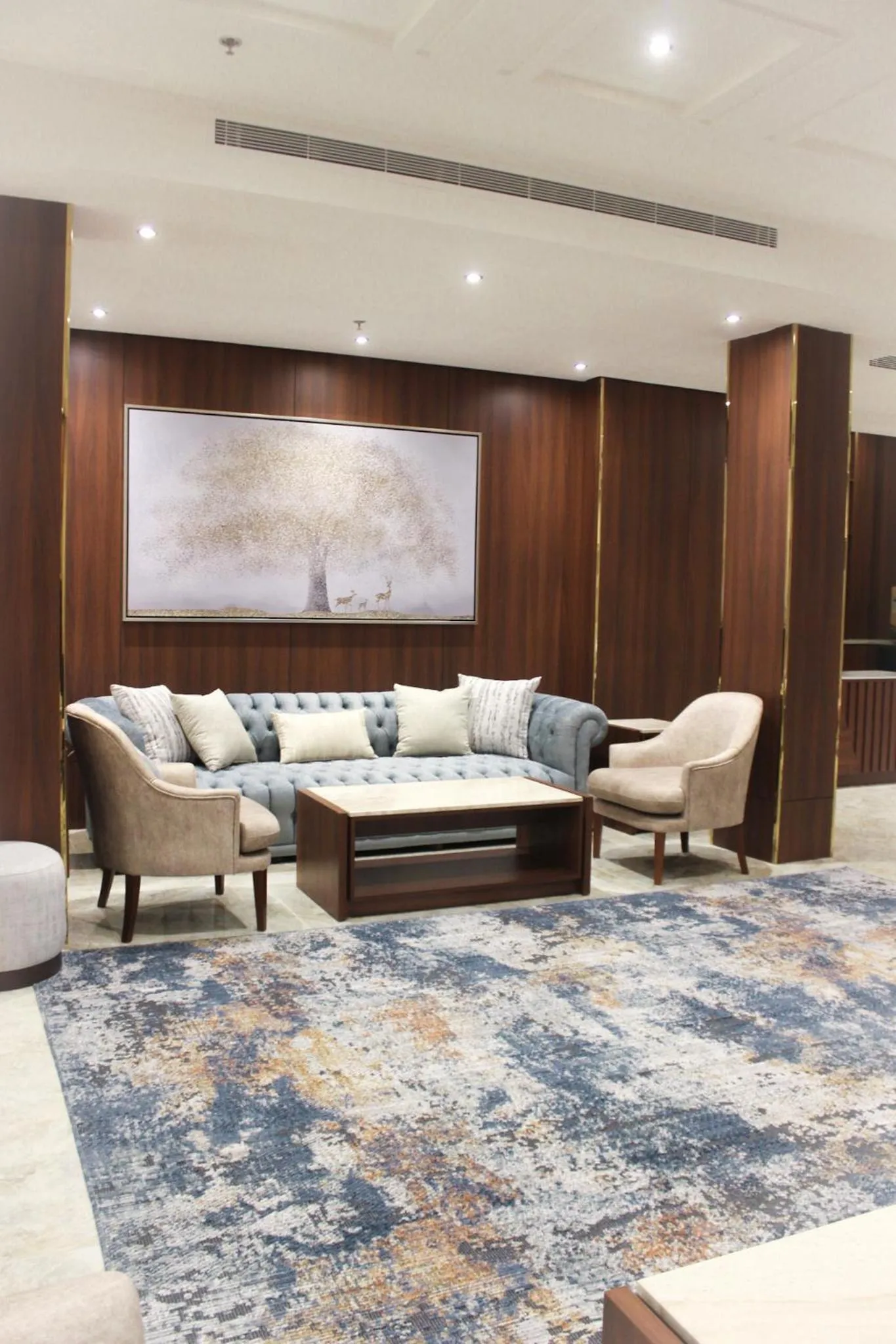 Seating area in Level Nine Hotel