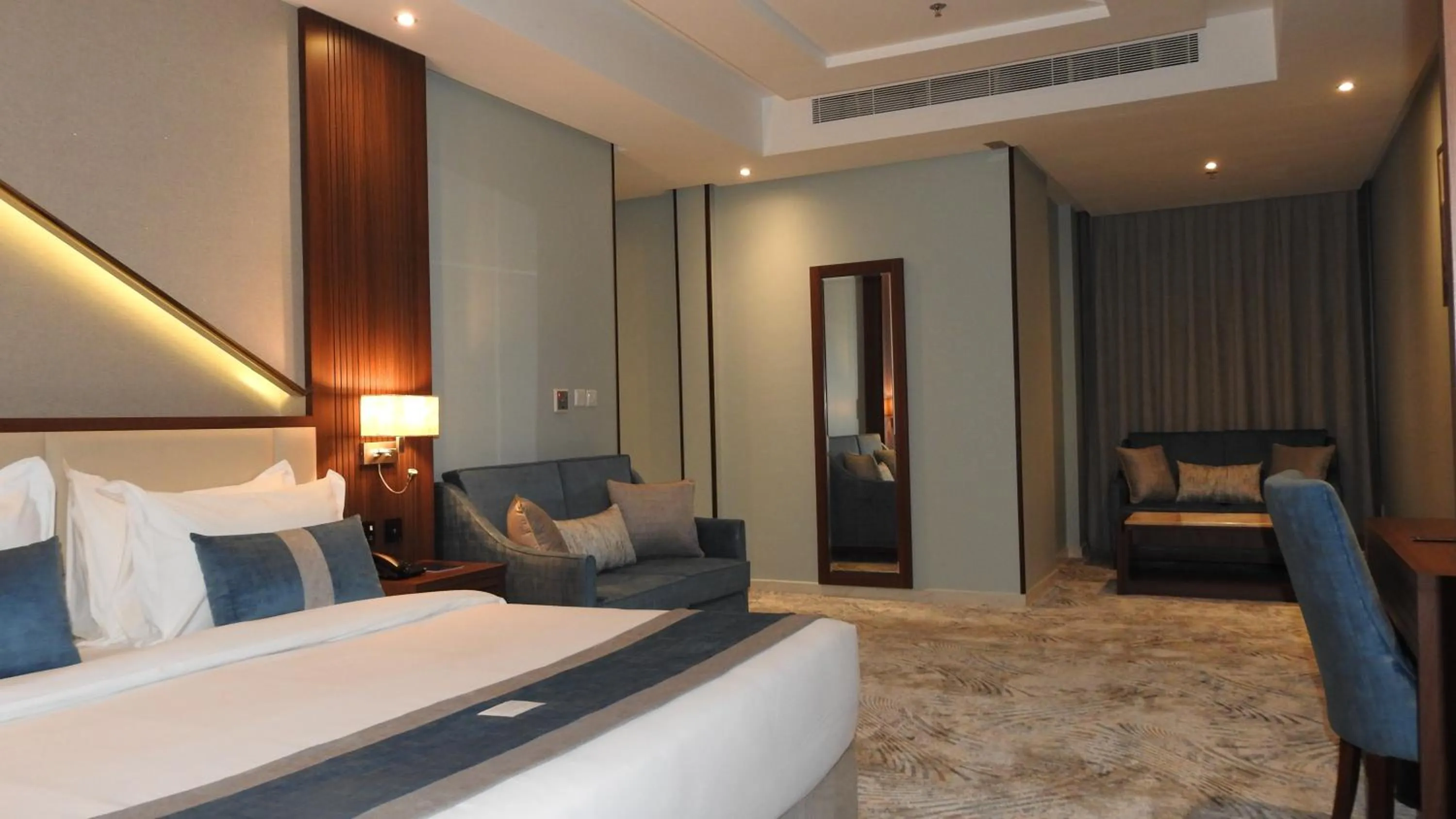 Bed in Level Nine Hotel