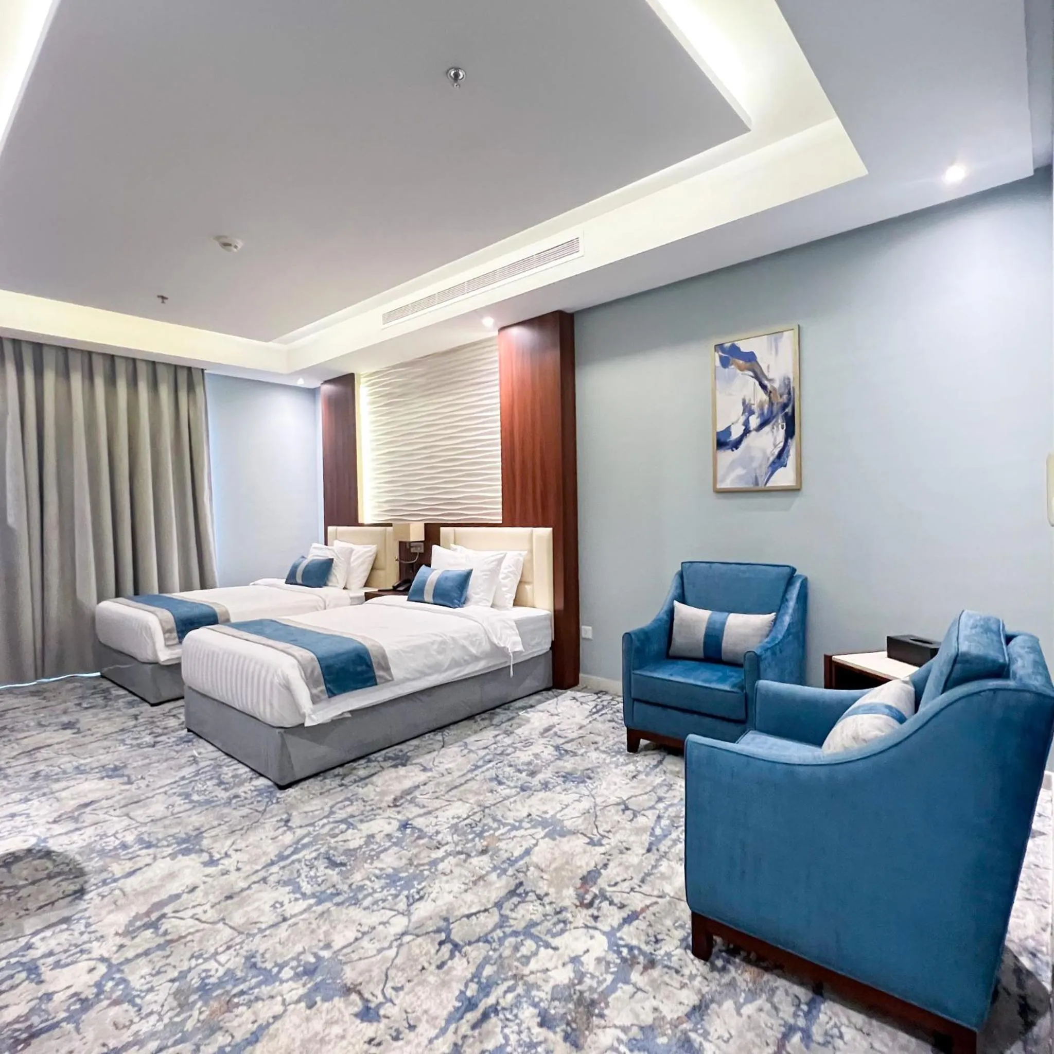 Bed in Level Nine Hotel