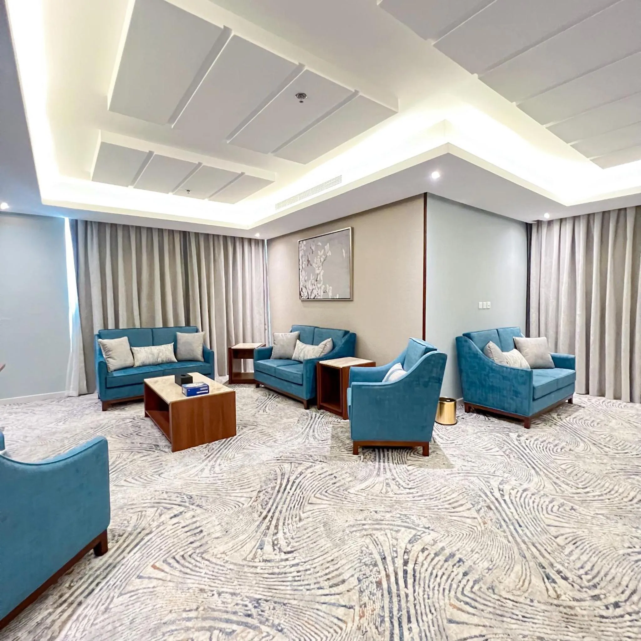 Seating area in Level Nine Hotel