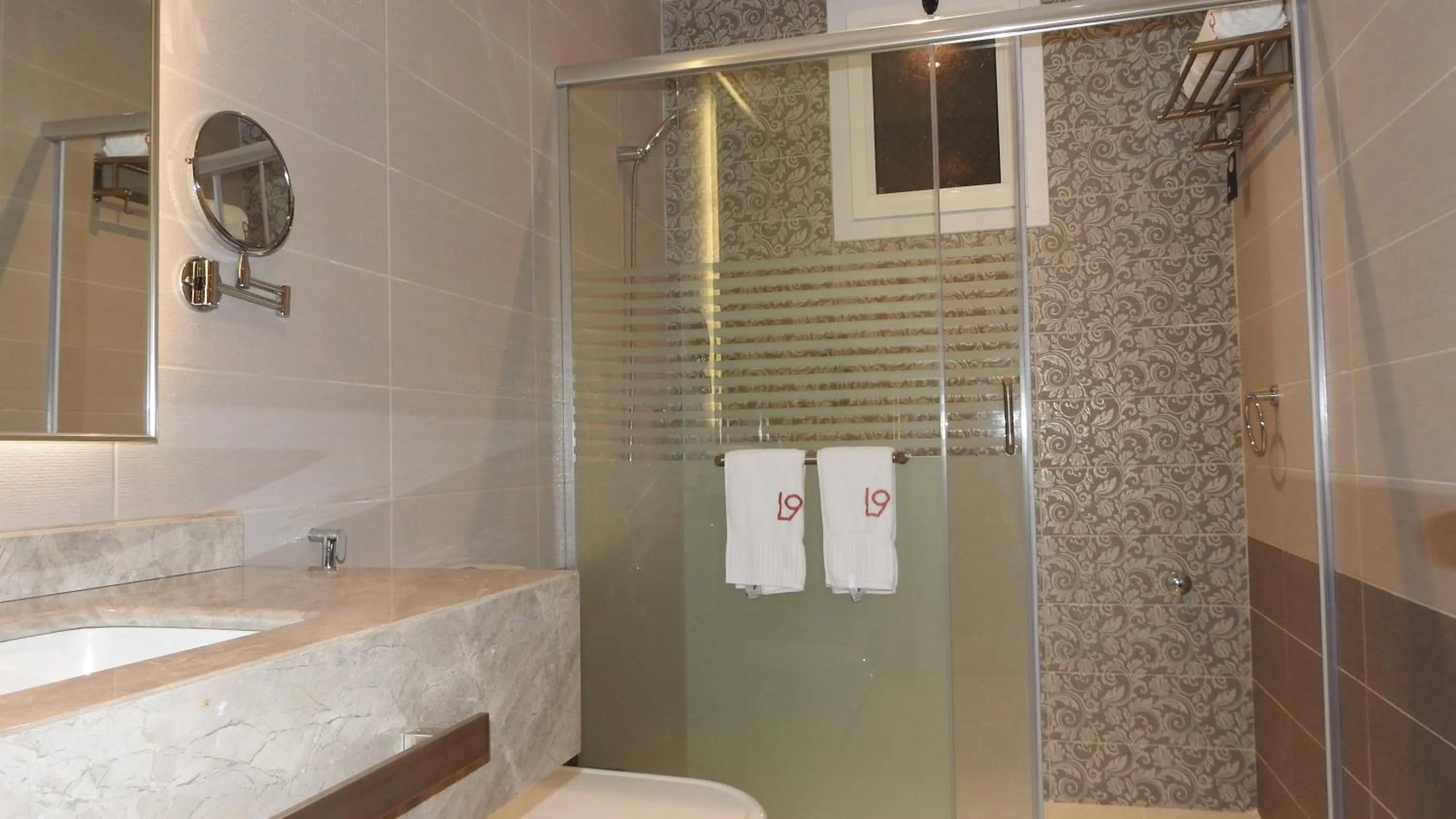 Shower in Level Nine Hotel