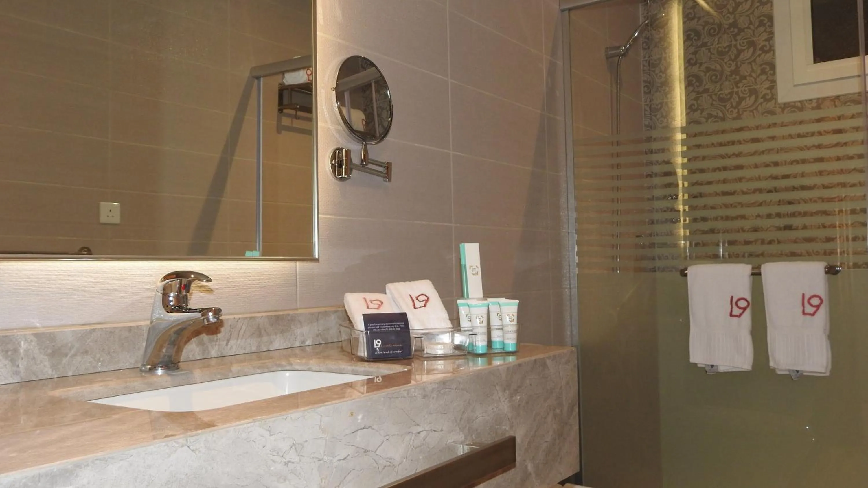 Bathroom in Level Nine Hotel