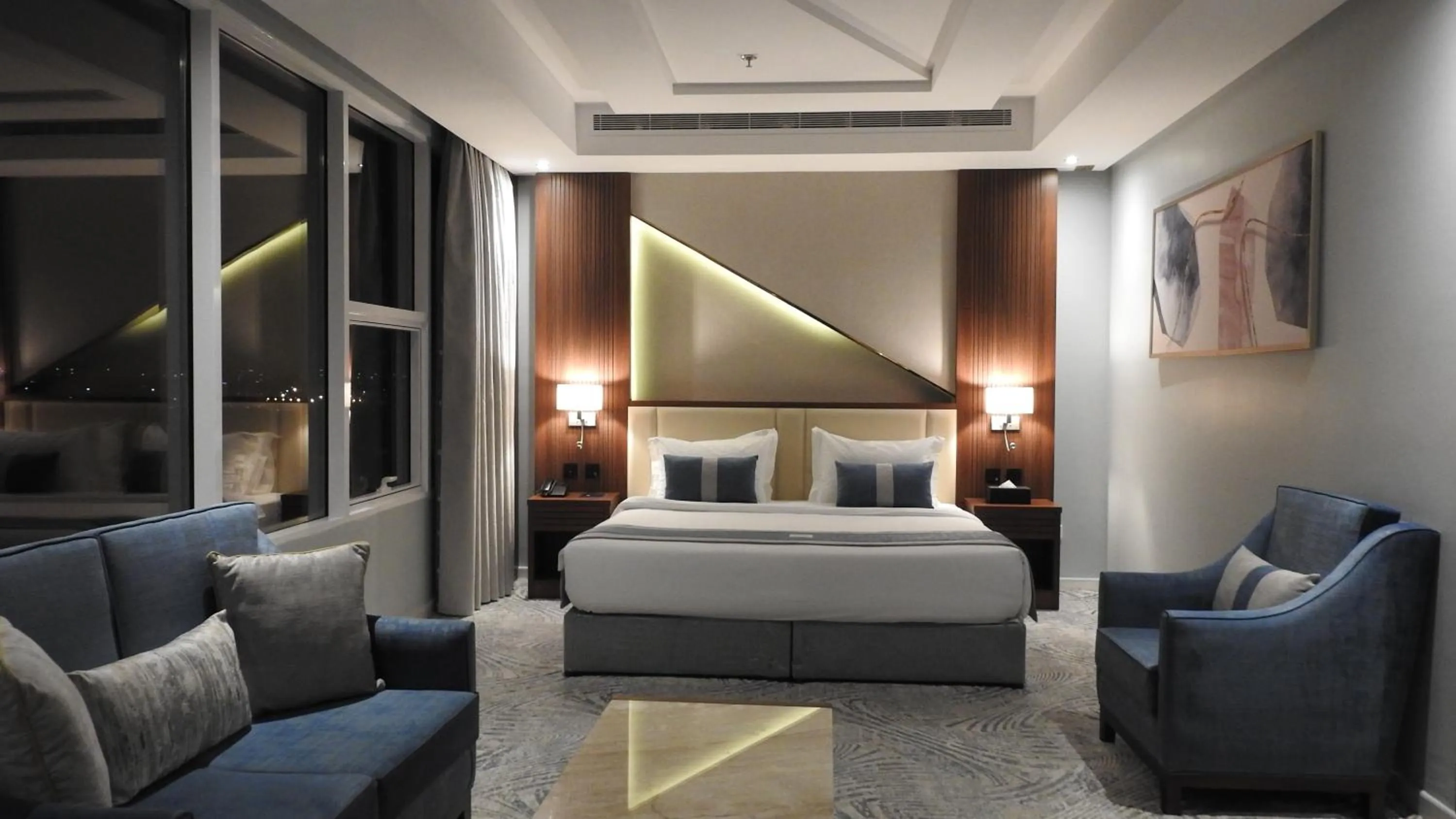 Bed in Level Nine Hotel