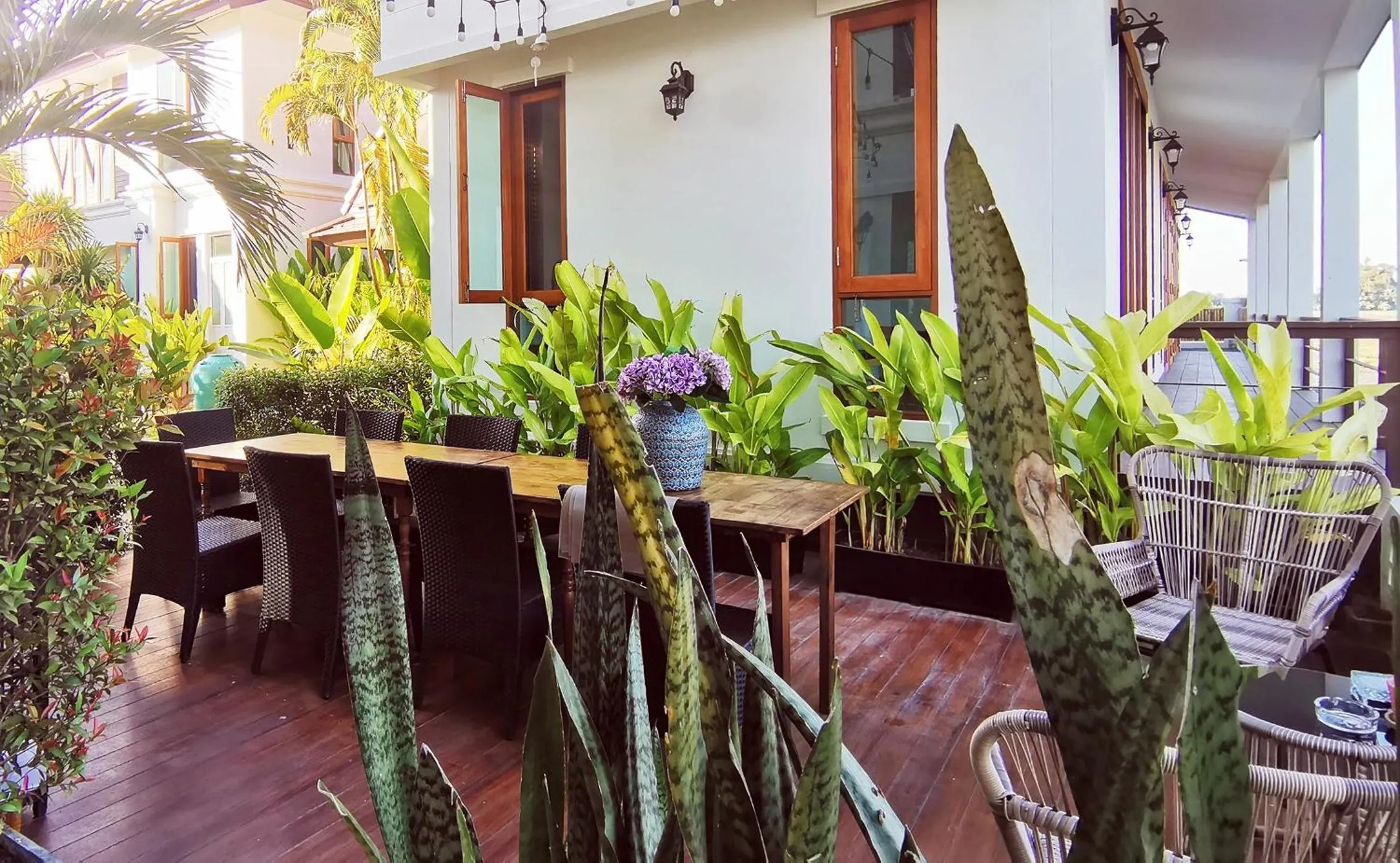 Patio in Rice Villa Chiang Mai